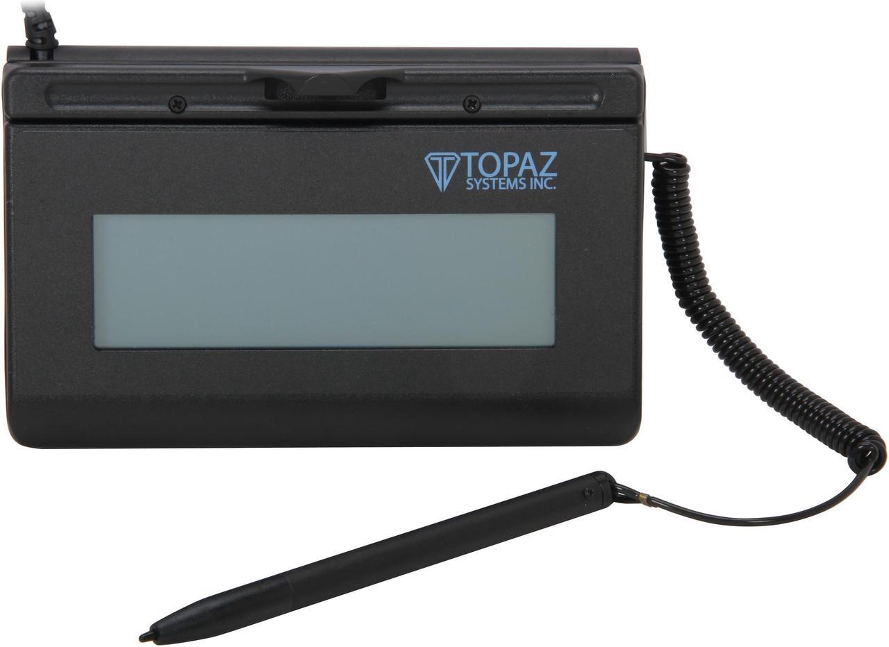 Alt view image 6 of 6 - Topaz T-LBK460 Series SigLite LCD 1x5 Signature Capture Pad, USB, BackLit - T-LBK460-HSB-R