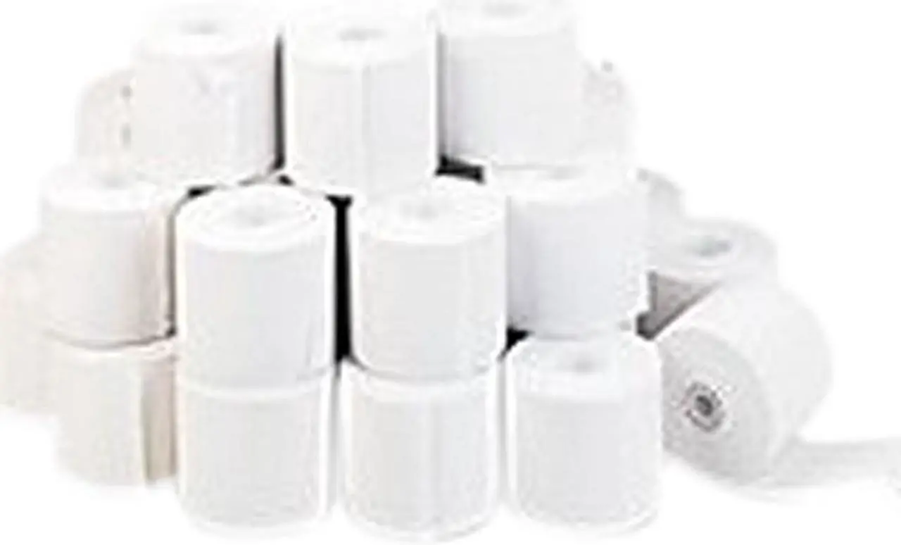 Main image of Universal UNV35710GN Adding Machine/Calculator Roll, 16 lb, 1/2" Core, 2-1/4" x 130 ft, White, 100/CT