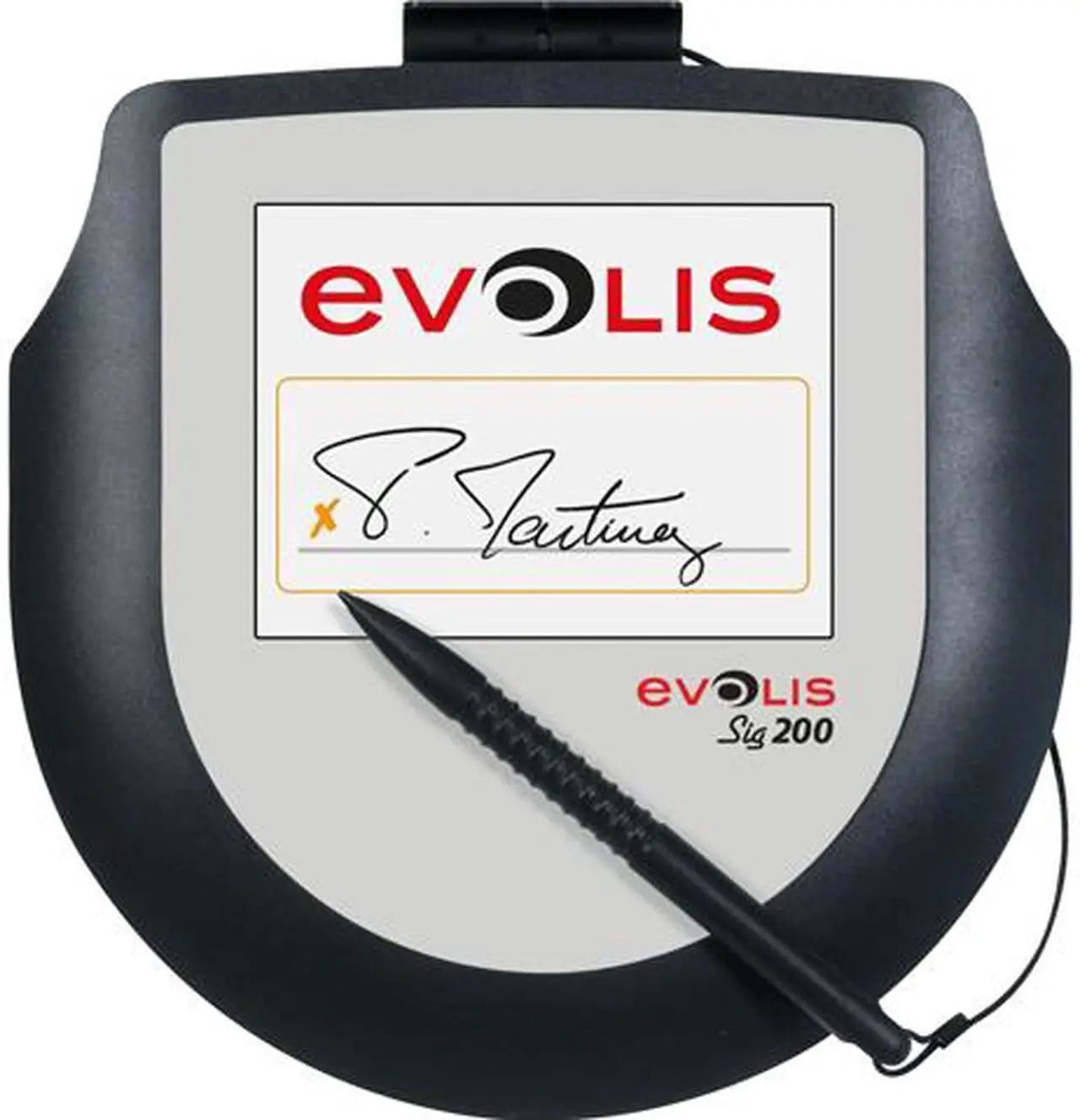 Alt view image 2 of 2 - Evolis Sig200 Ergonomic Signature Capture Pad, Color LCD, USB - ST-CE1075-2-UEVL