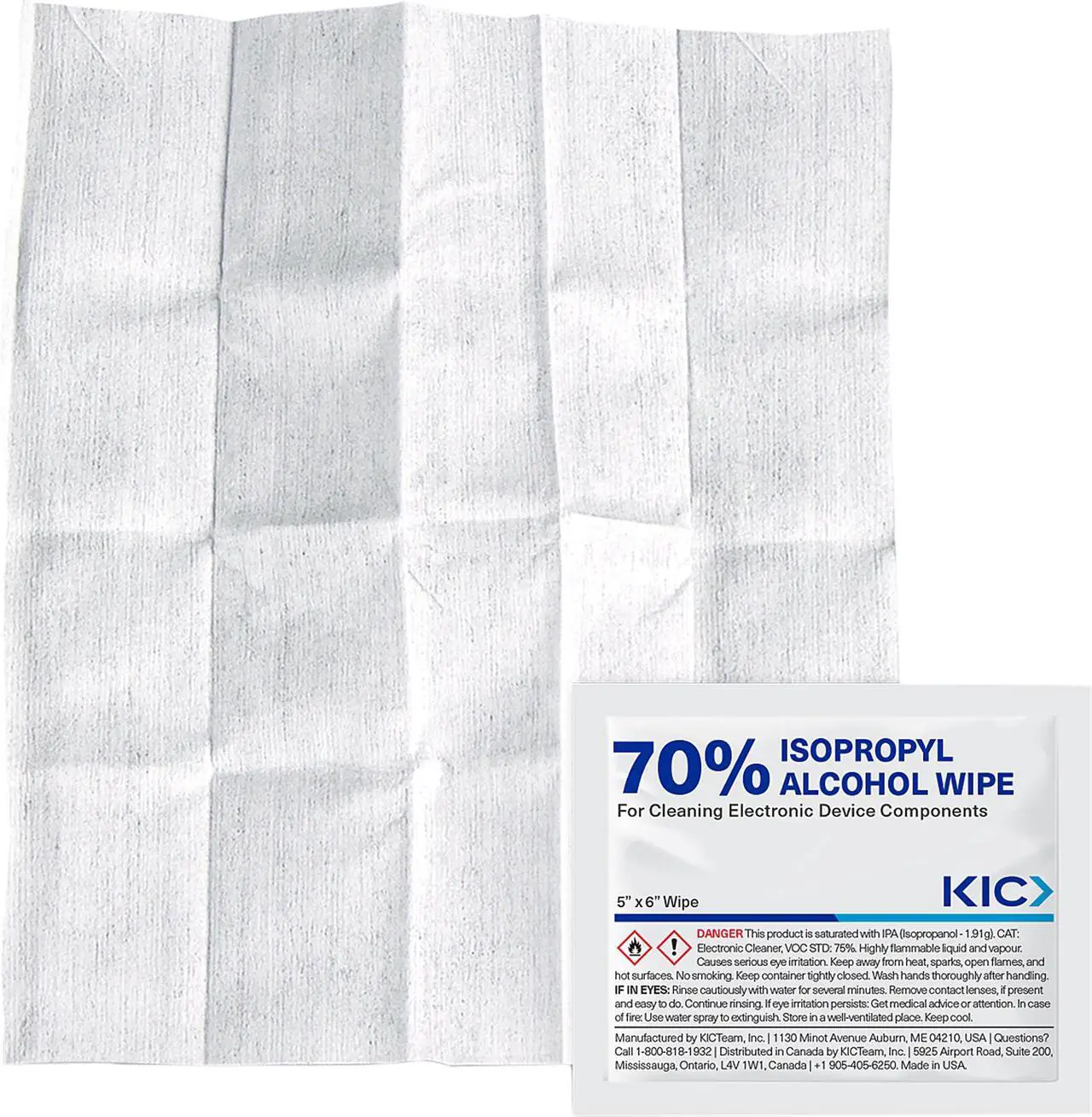 Main image of KICTeam K2WST50IPA70 70% IPA Device Cleaning Wipes - 50CT