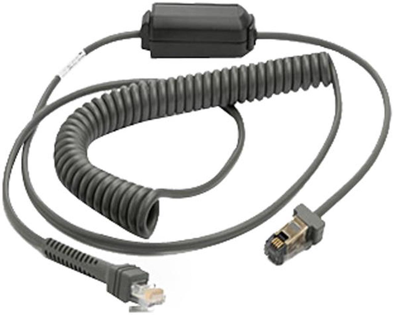 Main image of Zebra (Motorola/Symbol) CBA-M02-C09ZAR Coiled IBM 468x/9x, Port 9B Cable - 9 Ft.