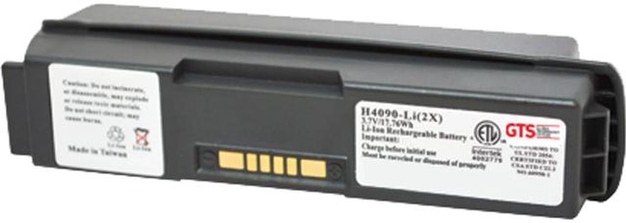 GTS H4090-LI(2X) direct replament battery for Zebra WT4000 / WT4070 / WT4090 / WT4090OW / WT41N0 series scanners (OEM Equivalent# BTRY-WT40IABOH, 82-90005-03)