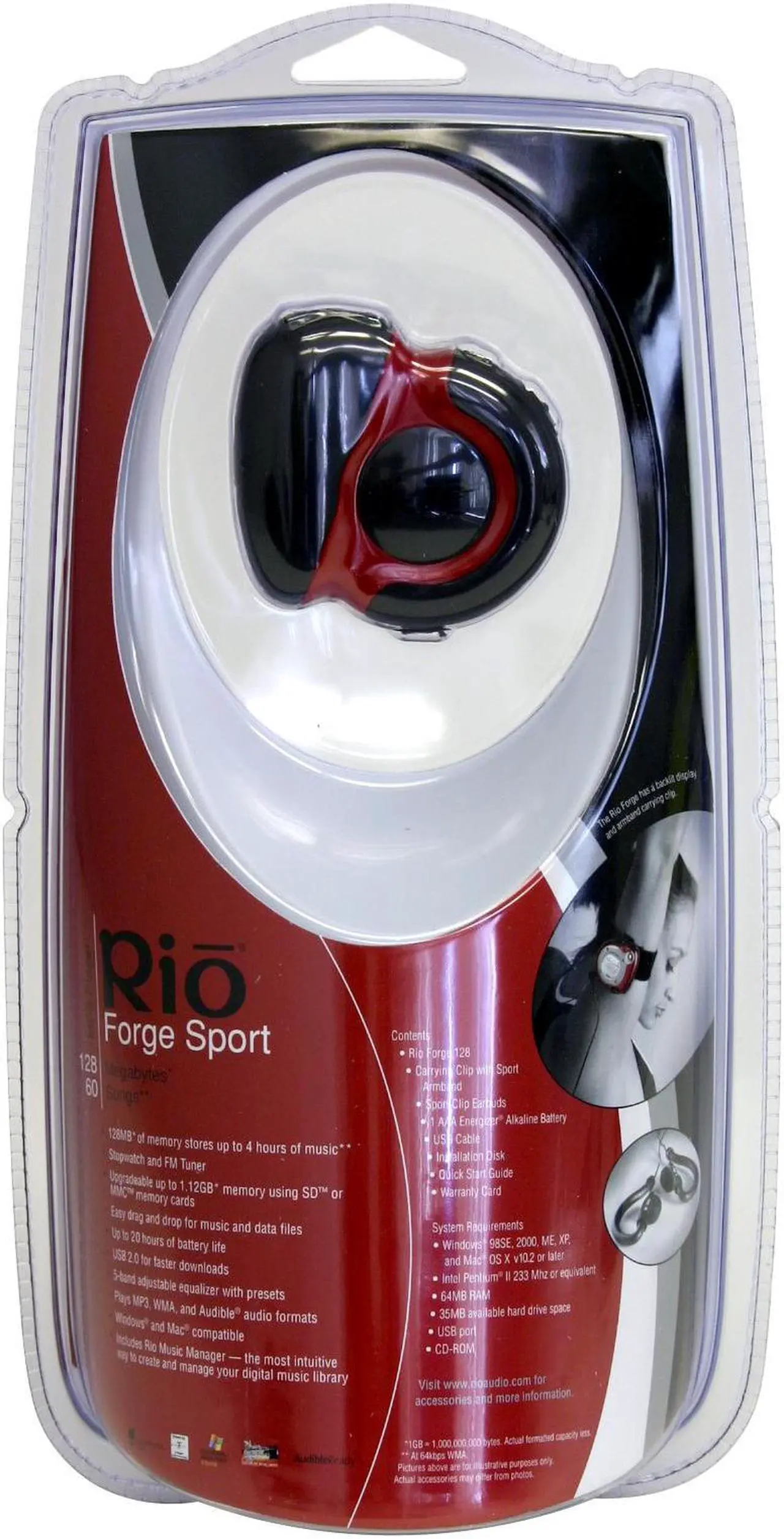 Alt view image 3 of 3 - Rio Red 128MB MP3 Player Forge