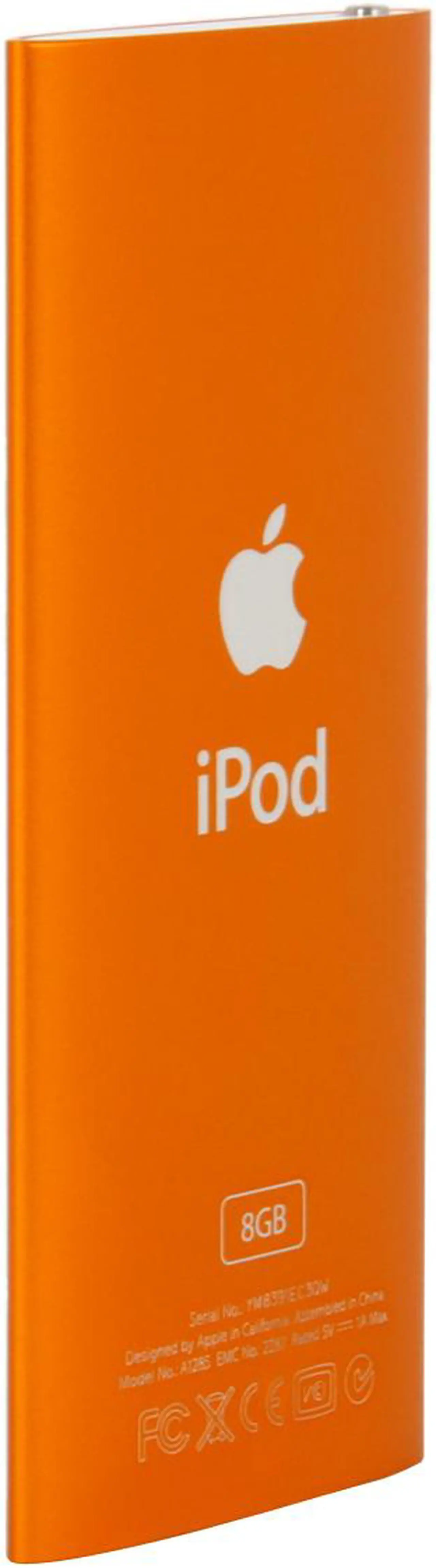 Alt view image 3 of 11 - Apple iPod nano (4th Gen) 2.0" Orange 8GB MP3 / MP4 Player MB742LL/A