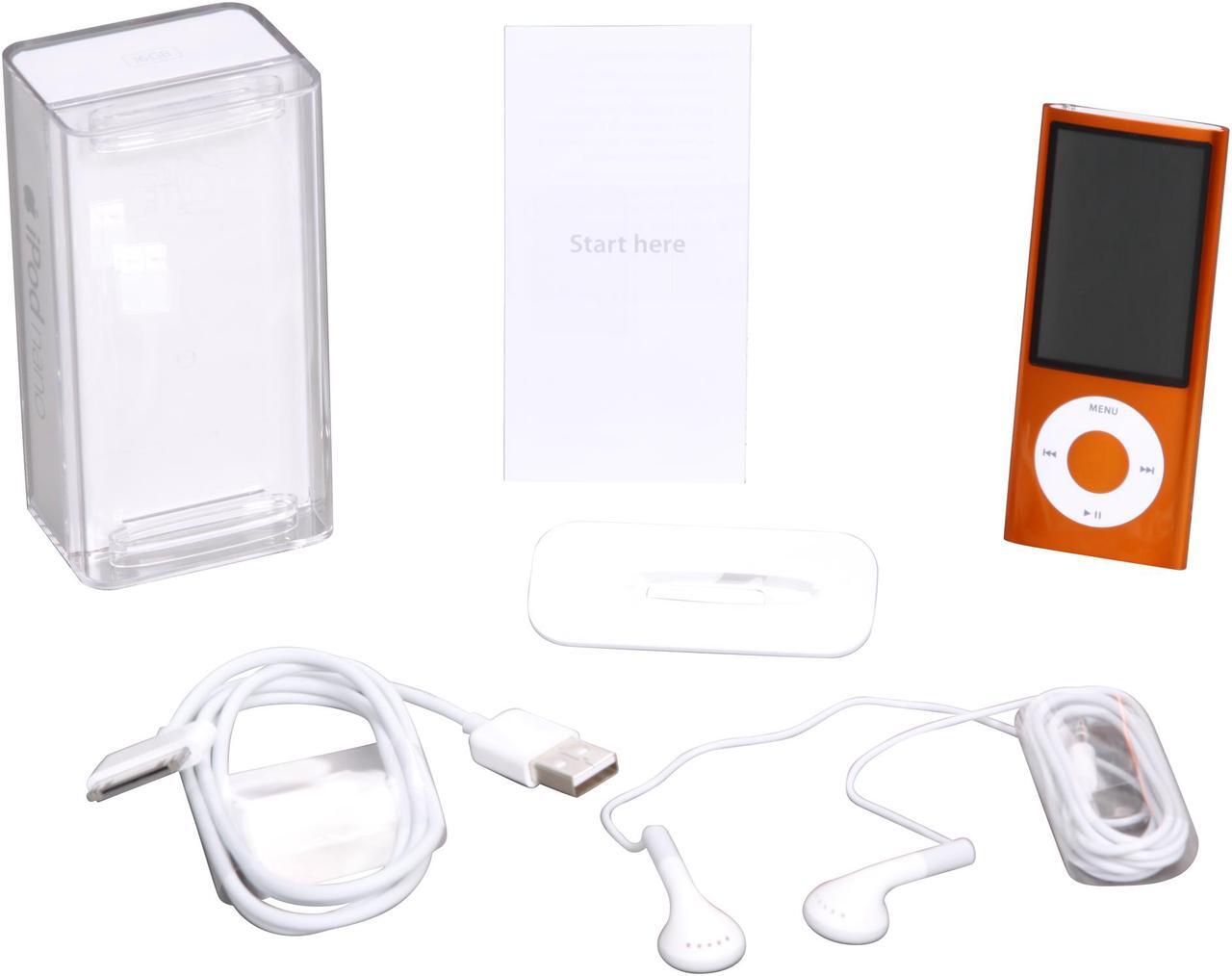 Alt view image 6 of 6 - Apple iPod Nano 16GB with Camera Orange 5th Generation (MC072LL/A)