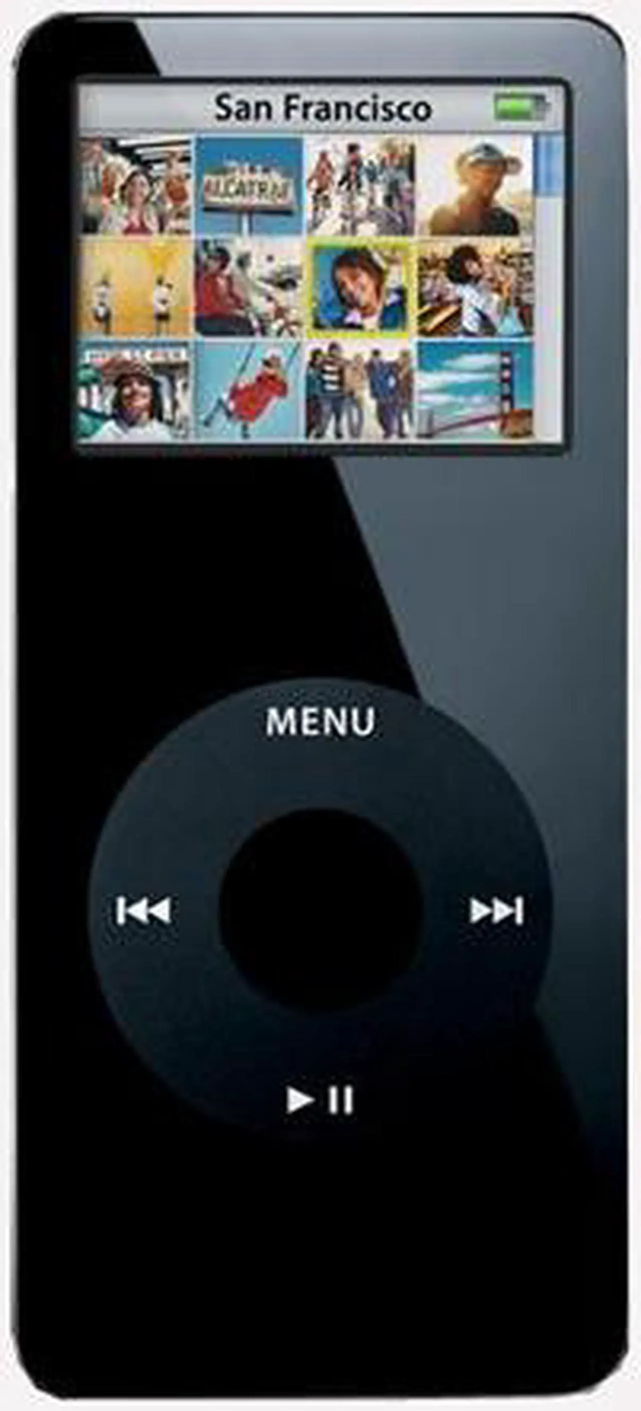 Main image of Apple iPod nano (1st Gen) International Vision 1.5" Black 2GB MP3 Player MA099ZP/A