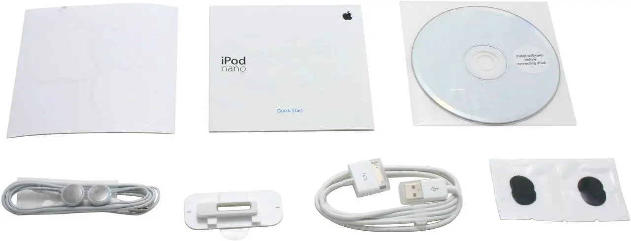 Alt view image 7 of 8 - Apple iPod nano (1st Gen) International Vision 1.5" Black 2GB MP3 Player MA099ZP/A