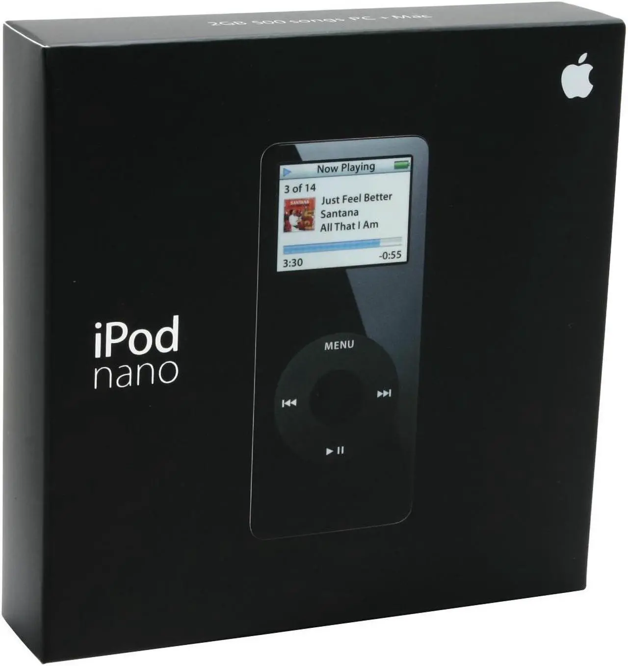 Alt view image 8 of 8 - Apple iPod nano (1st Gen) International Vision 1.5" Black 2GB MP3 Player MA099ZP/A