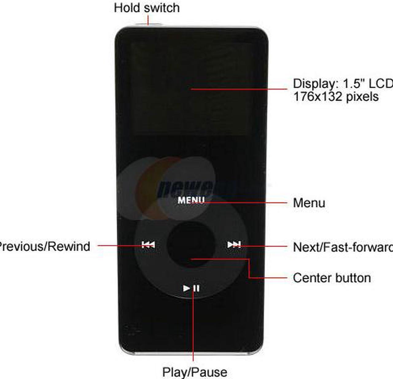 Alt view image 2 of 7 - Apple iPod Nano 1GB (BLACK) 1st GEN (MA352LL/A)