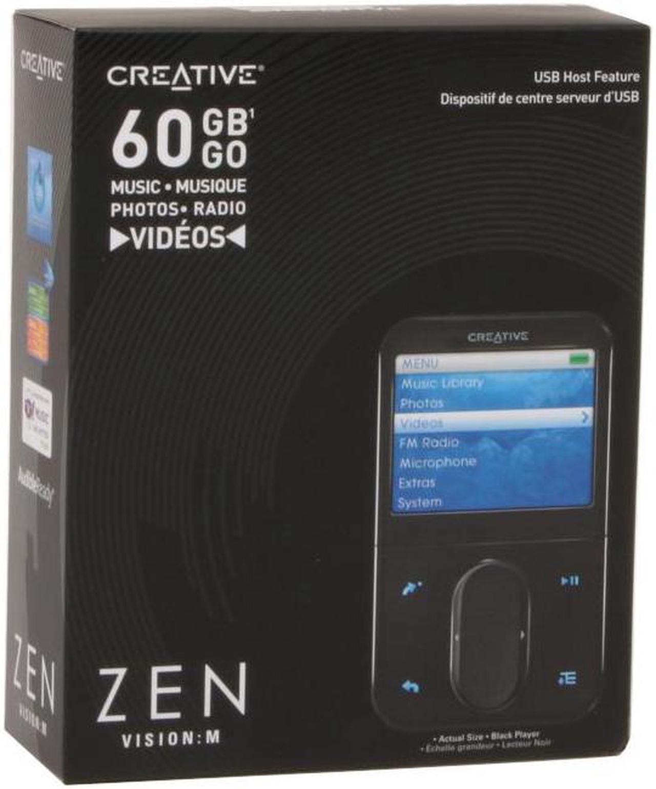 Alt view image 9 of 9 - Creative ZEN Vision M 2.5" Black 60GB MP3 / MP4 Player