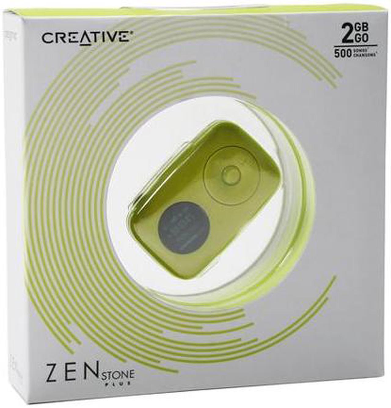 Alt view image 3 of 5 - Creative ZEN STONE PLUS Green 2GB MP3 Player