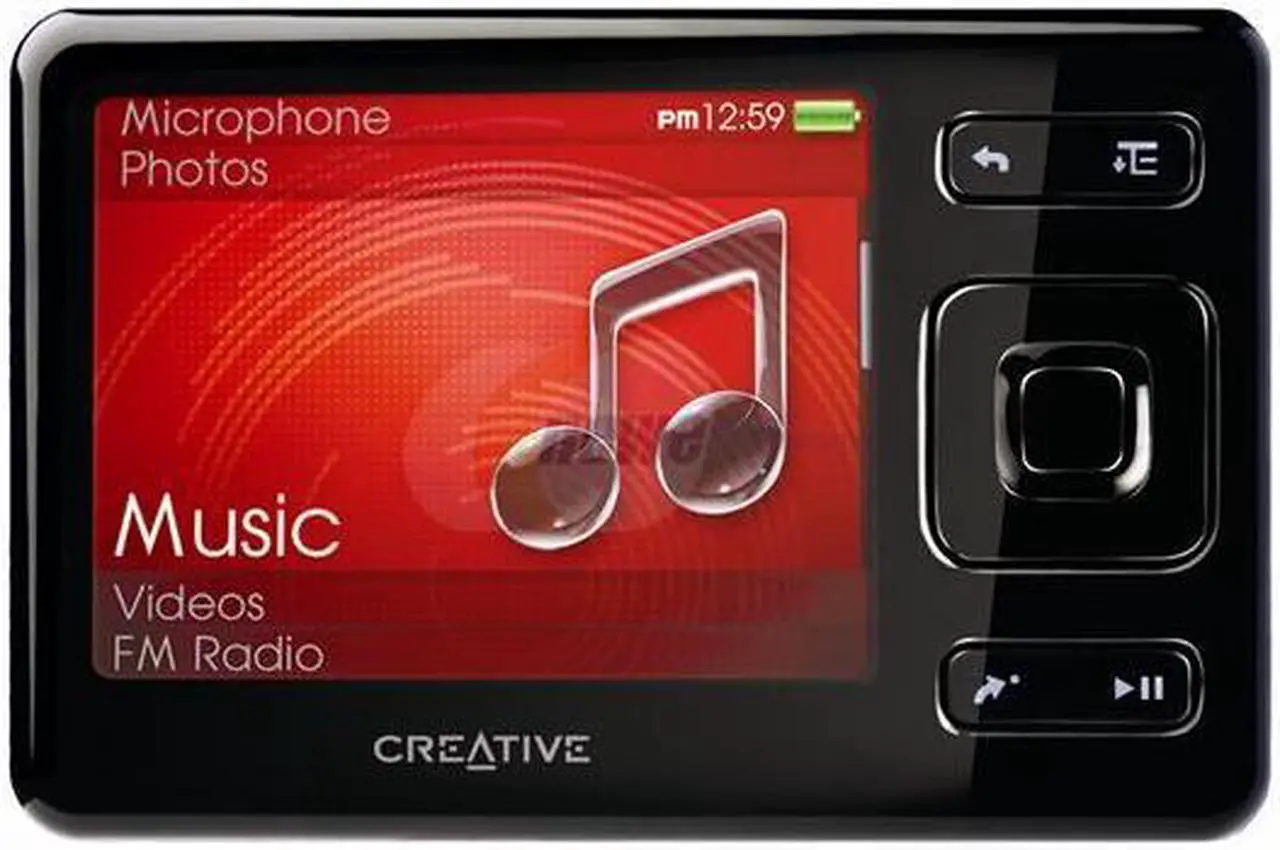 Alt view image 5 of 8 - Creative ZEN 2.5" Black 8GB MP3 / MP4 Player