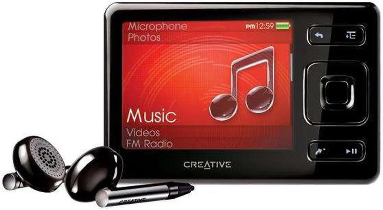 Main image of Creative ZEN 2.5" Black 8GB MP3 / MP4 Player
