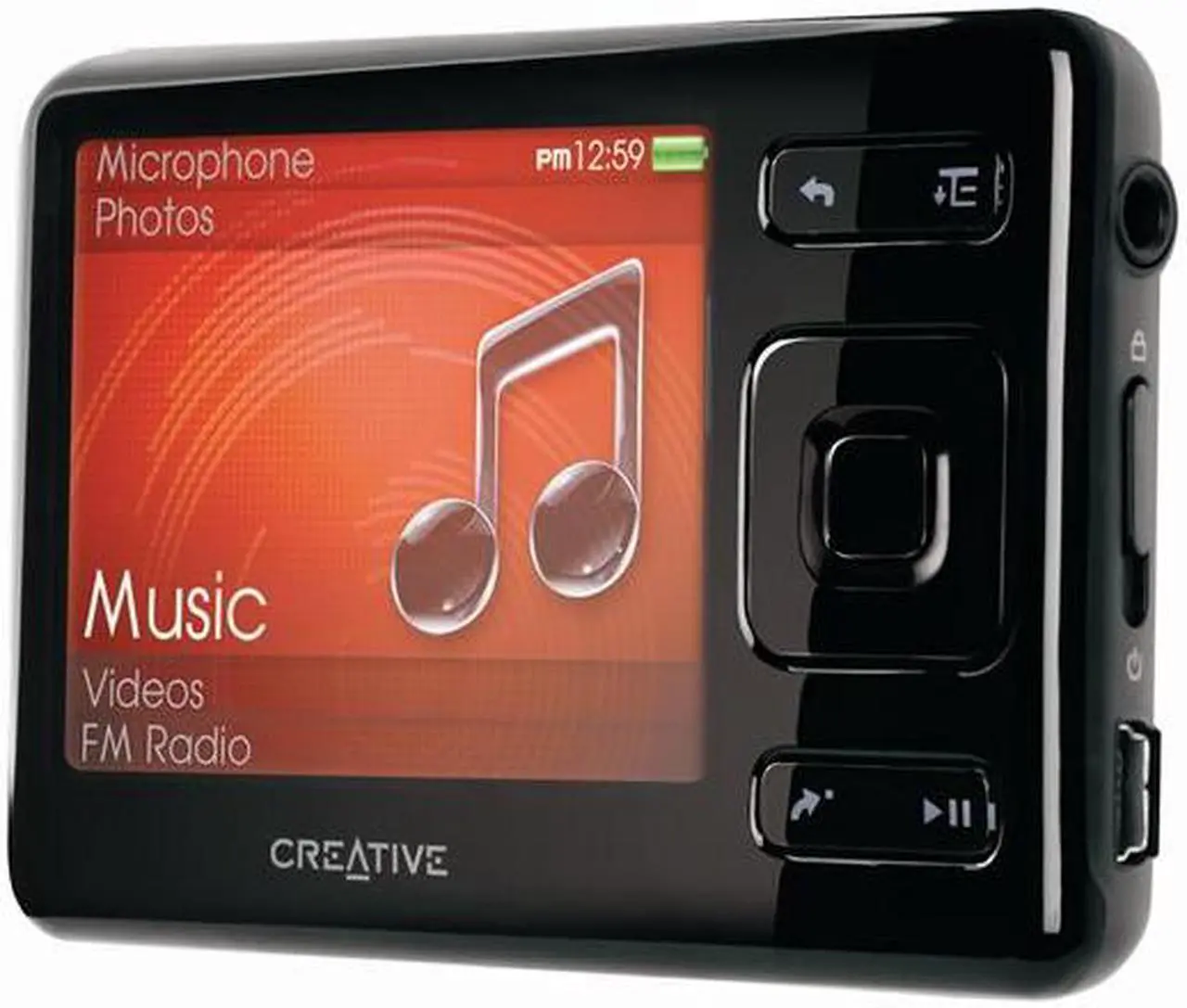 Alt view image 2 of 8 - Creative ZEN 2.5" Black 8GB MP3 / MP4 Player