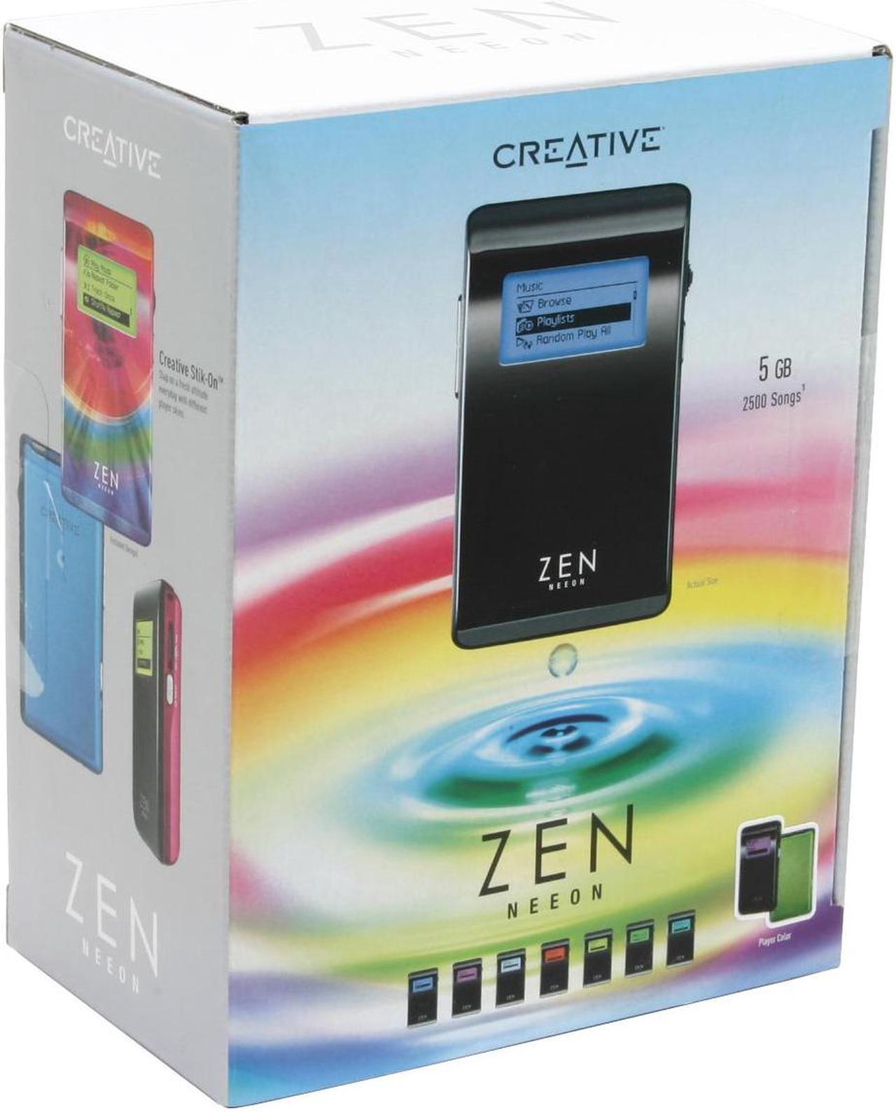 Alt view image 12 of 13 - Creative ZEN Neeon Black 5GB MP3 Player