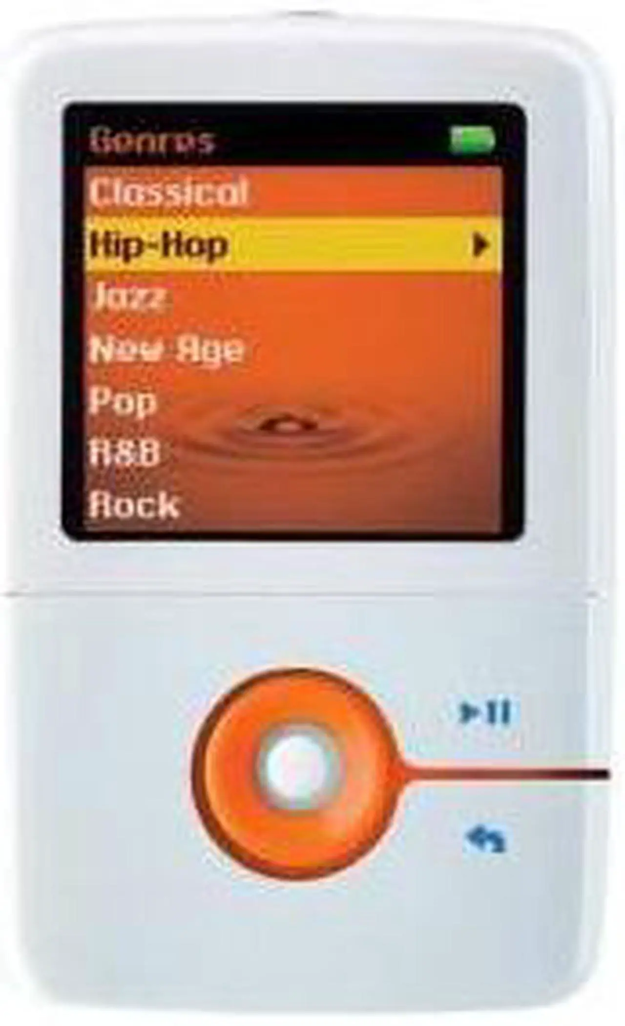 Main image of Creative ZEN V 1.5" White/orange 1GB MP3 Player
