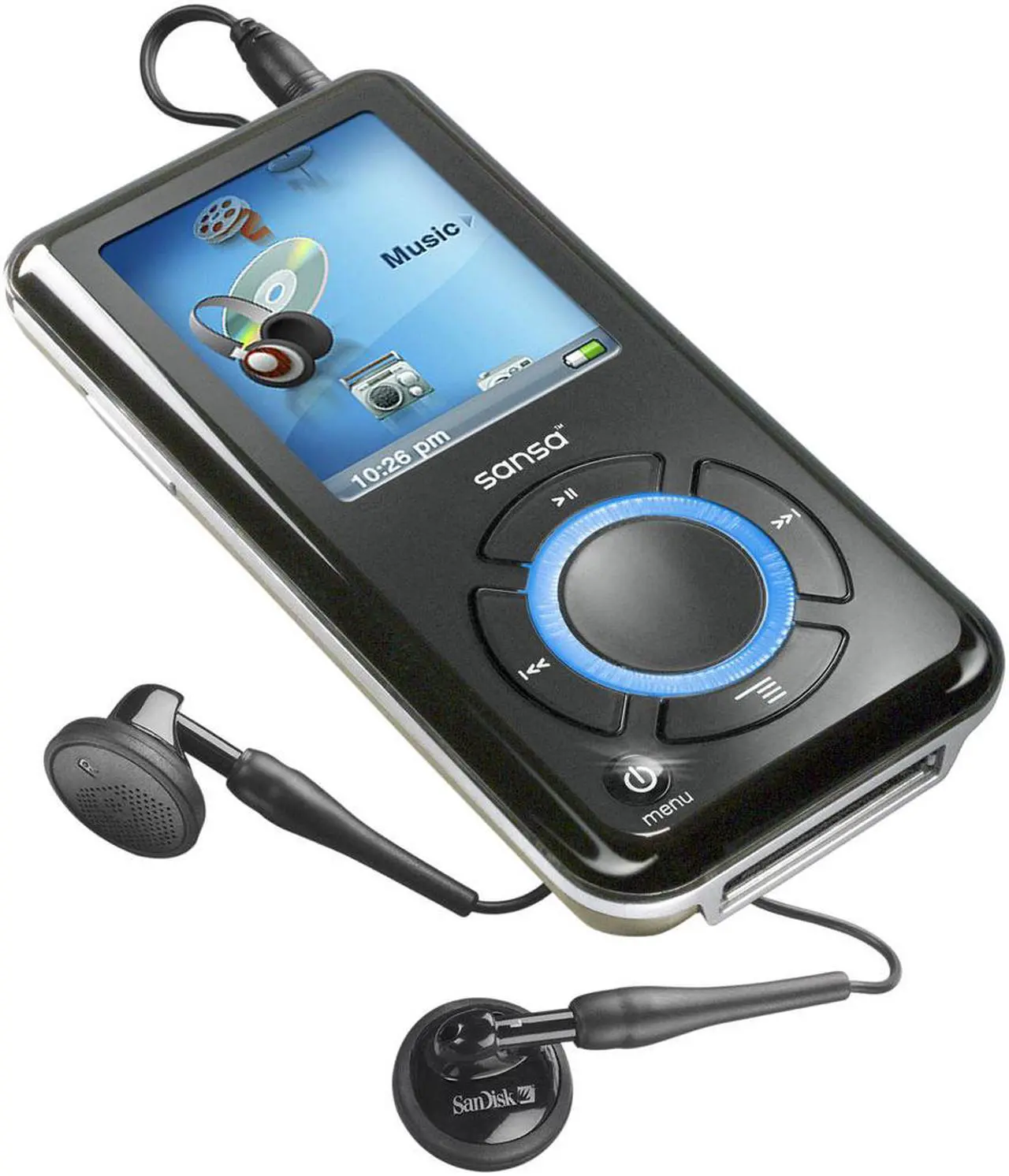 Main image of SanDisk Sansa e200 1.8" Black 6GB MP3 Player Sansa e270