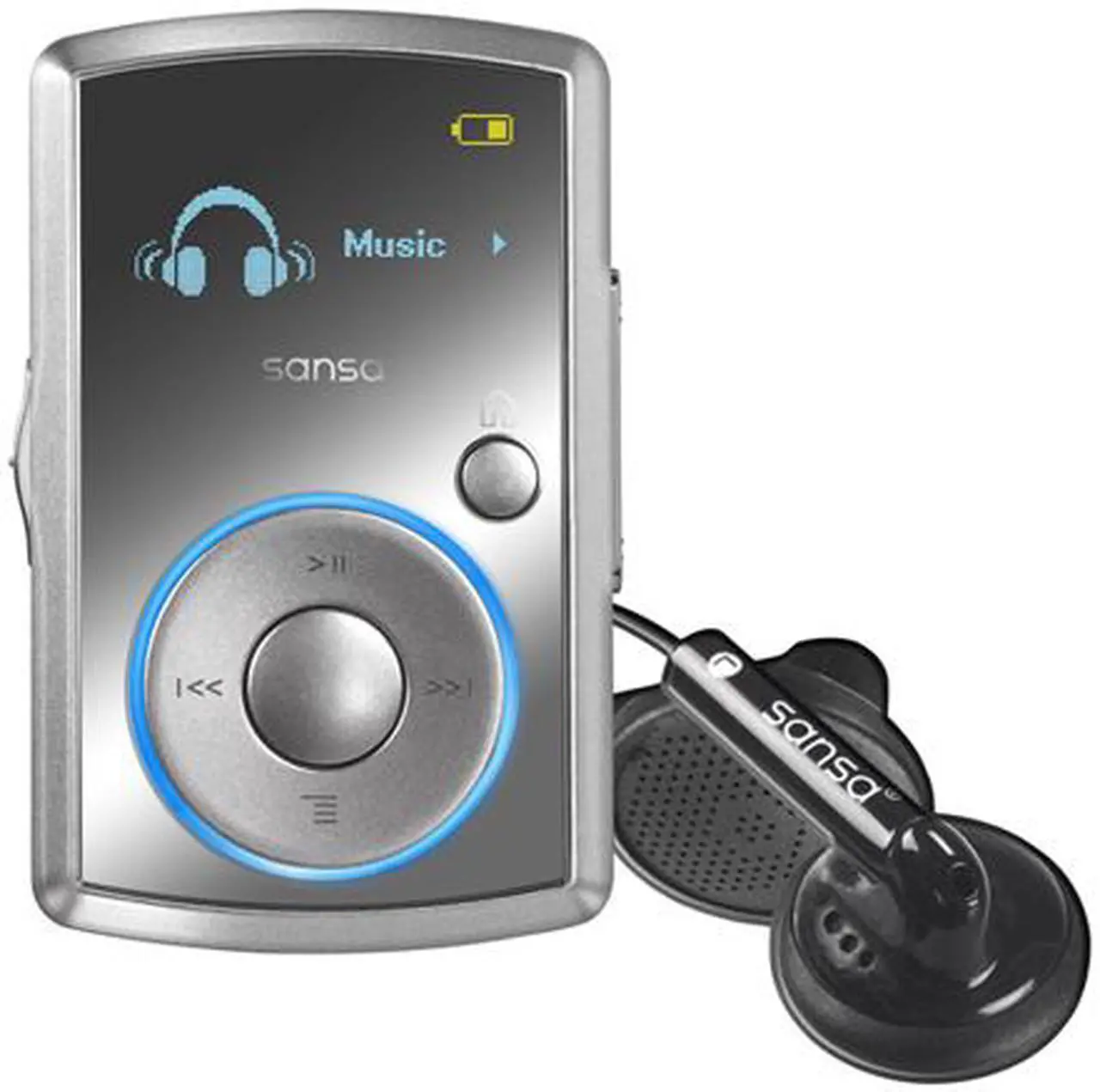 Alt view image 2 of 4 - SanDisk Sansa Clip 1.0" Silver 4GB MP3 Player