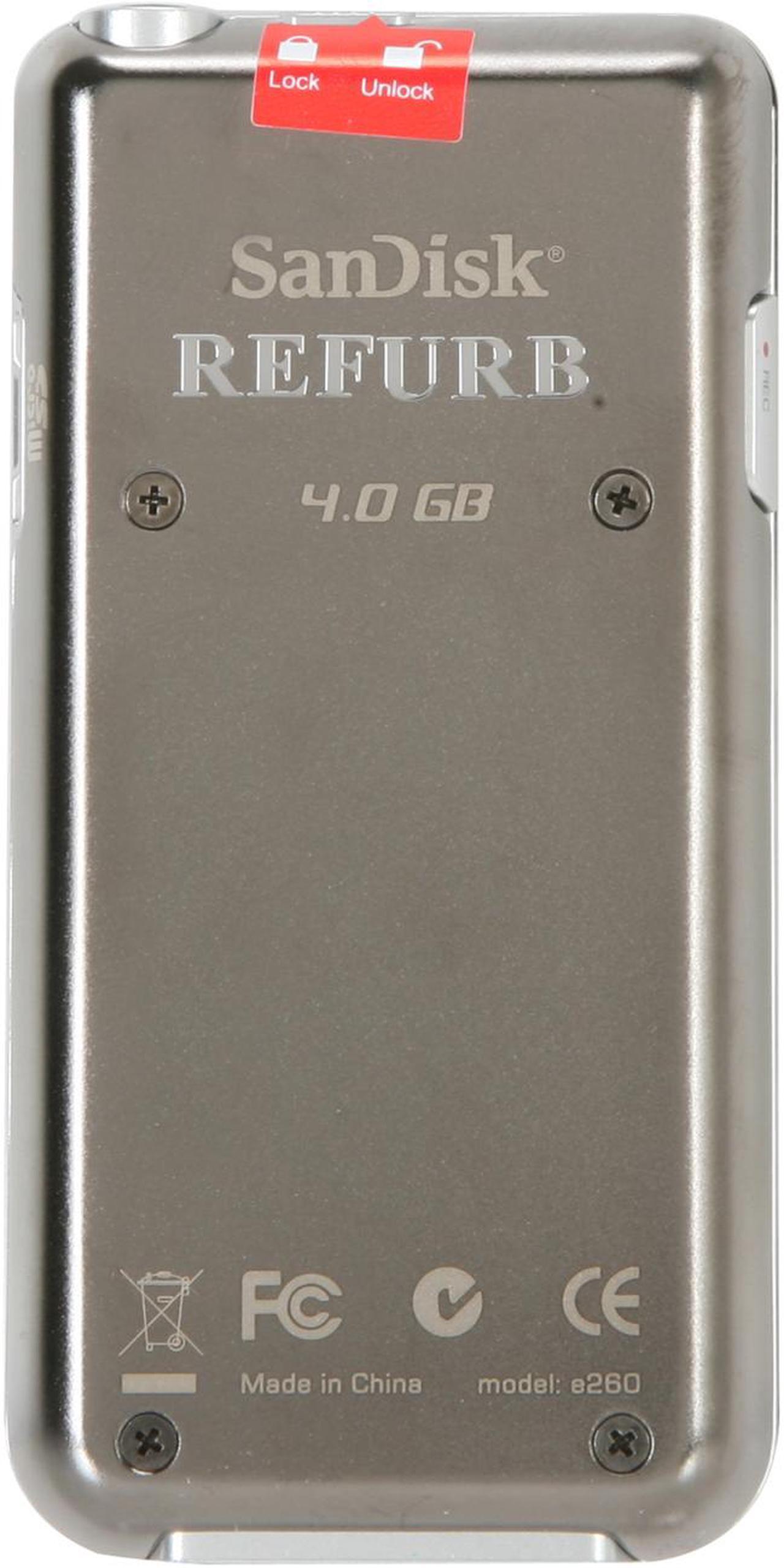 Alt view image 3 of 7 - SanDisk 1.8" Black 4GB MP3 Player Sansa e260