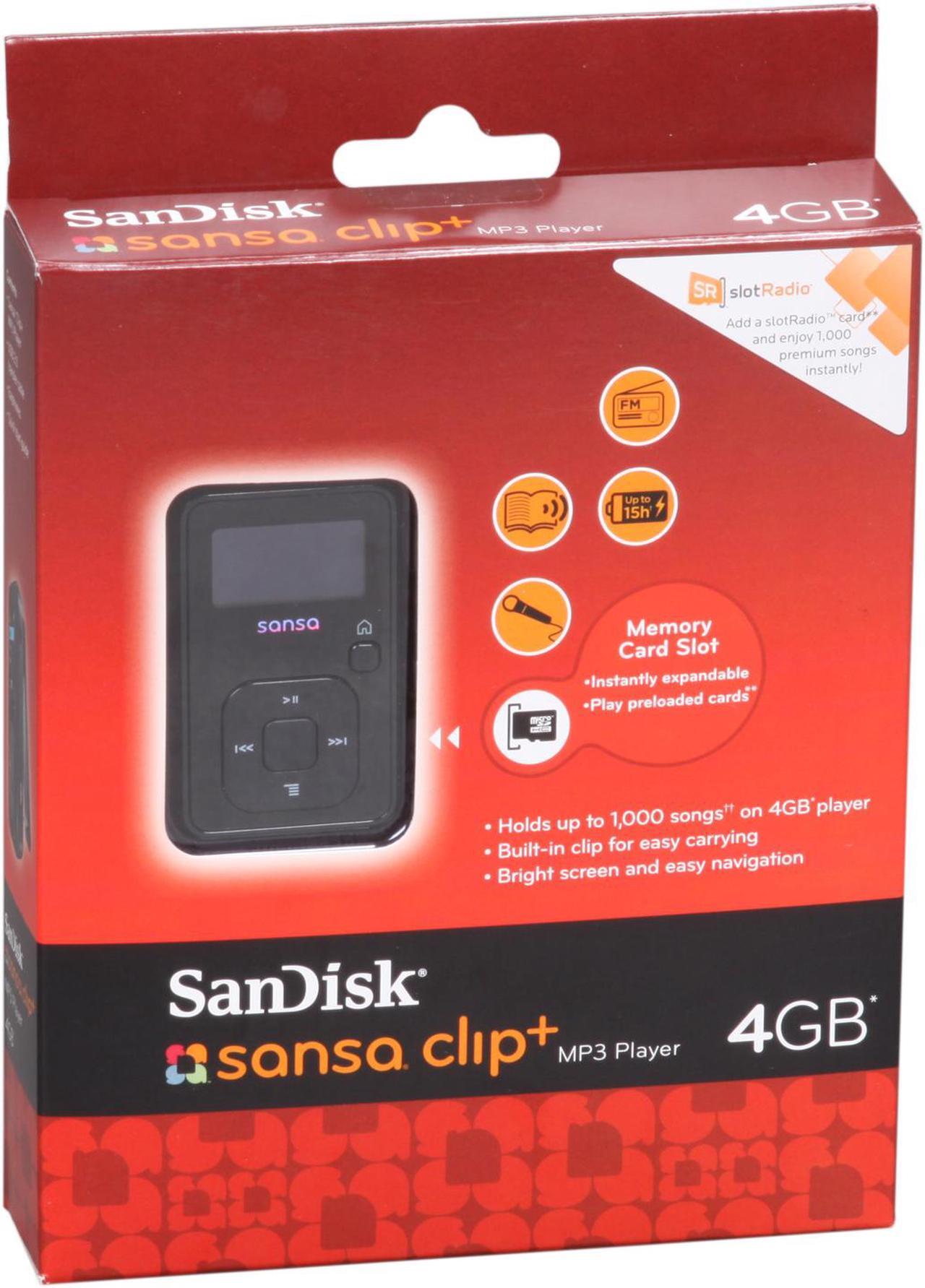Alt view image 3 of 3 - SanDisk Sansa Clip+ 1.0" Black 4GB MP3 Player SDMX18R-004GK-A57