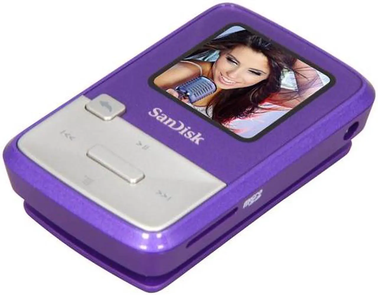 Alt view image 2 of 8 - SanDisk Sansa Clip Zip 1.1" Purple 4GB MP3 Player SDMX22-004G-A57P