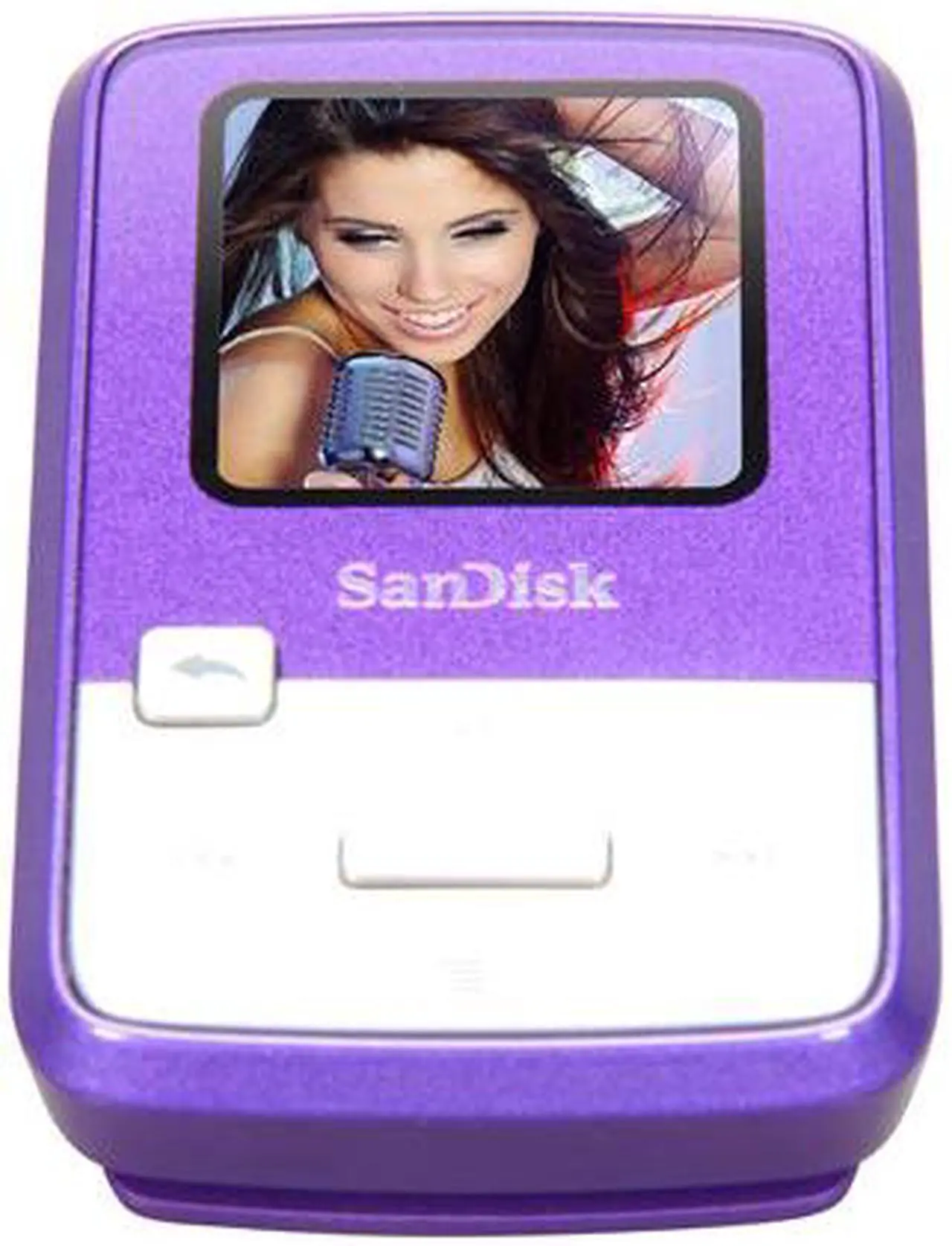 Alt view image 3 of 8 - SanDisk Sansa Clip Zip 1.1" Purple 4GB MP3 Player SDMX22-004G-A57P