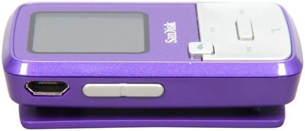 Alt view image 6 of 8 - SanDisk Sansa Clip Zip 1.1" Purple 4GB MP3 Player SDMX22-004G-A57P