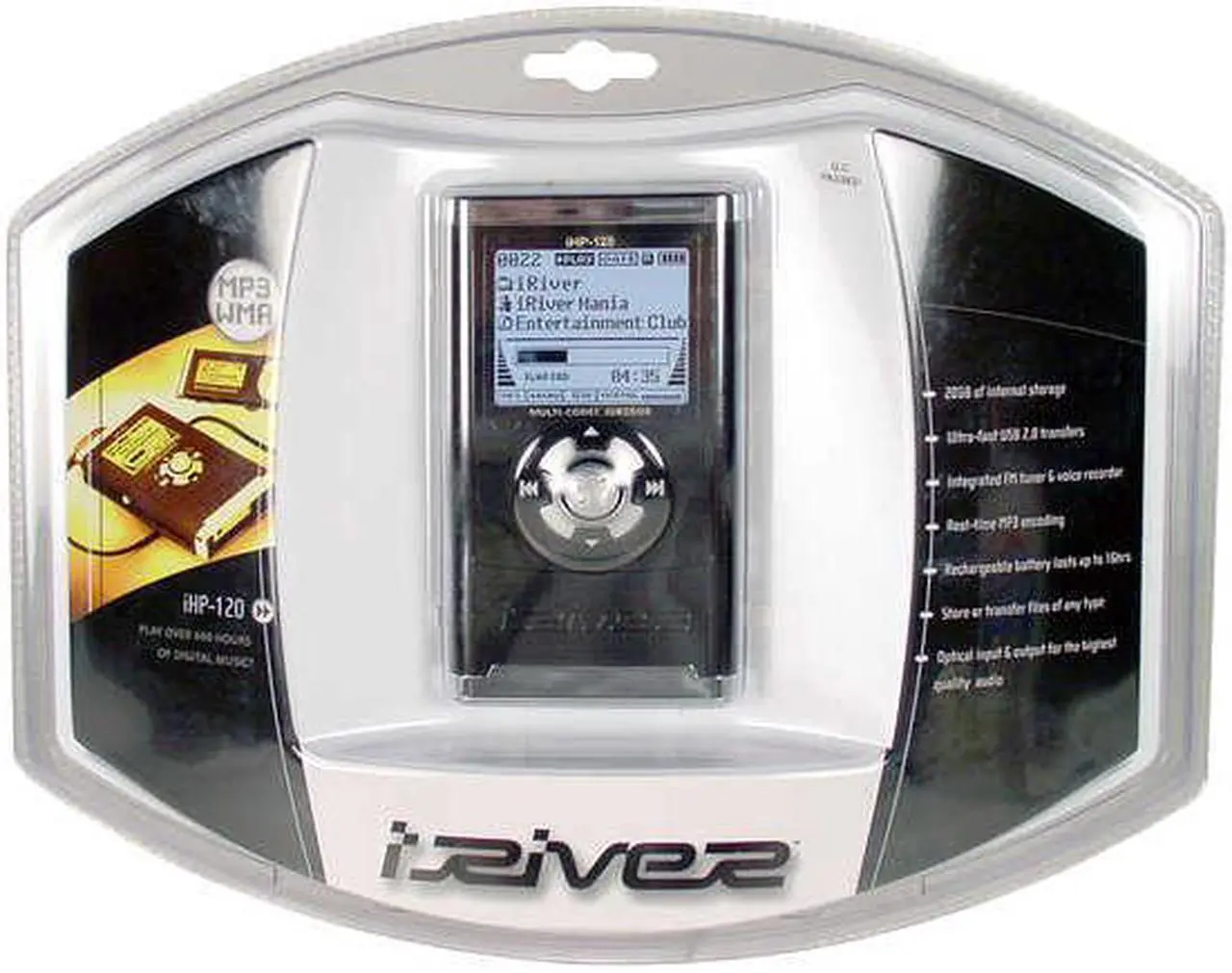 Alt view image 2 of 3 - iRiver Black 20GB MP3 Player iHP-120
