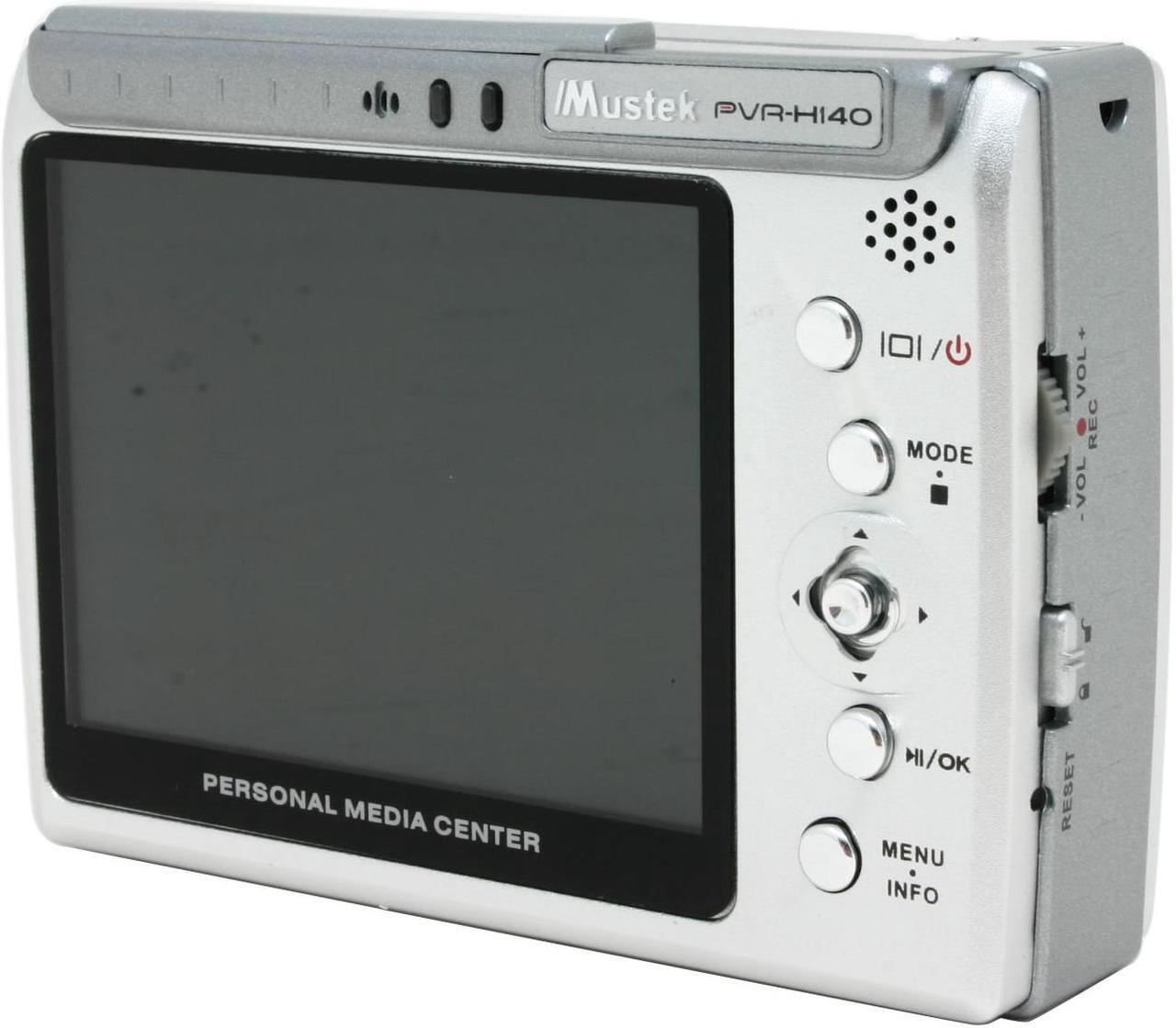 Alt view image 3 of 11 - Mustek 3.6" Silver 40GB MP3 / MP4 Player PVR-H140