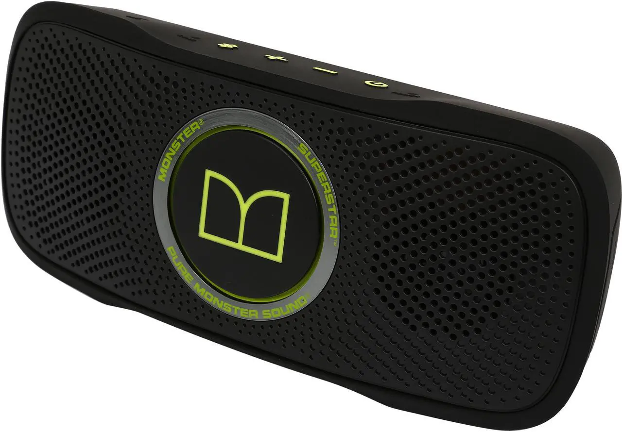 Main image of Monster SuperStar BackFloat High Definition Bluetooth Speakers - Multilingual - Black with Neon Green