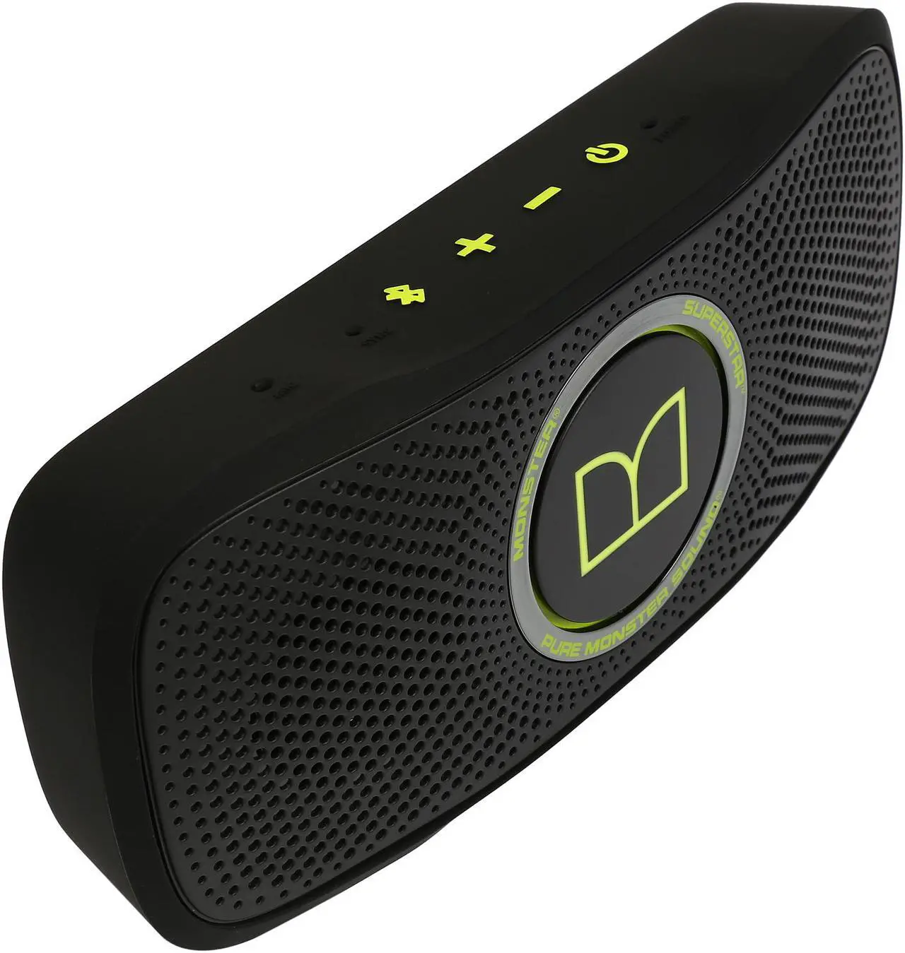 Alt view image 7 of 7 - Monster SuperStar BackFloat High Definition Bluetooth Speakers - Multilingual - Black with Neon Green