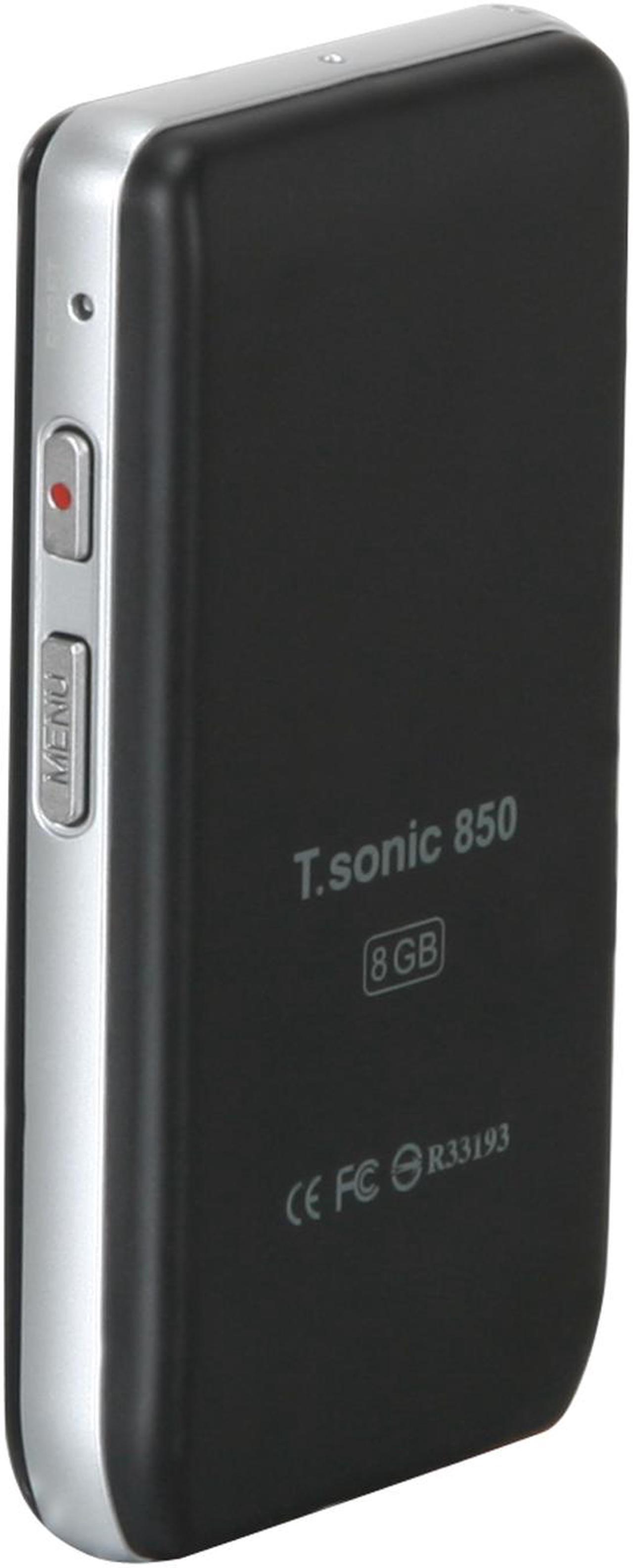 Alt view image 4 of 12 - Transcend T.sonic 1.8" Black 8GB MP3 Player 850