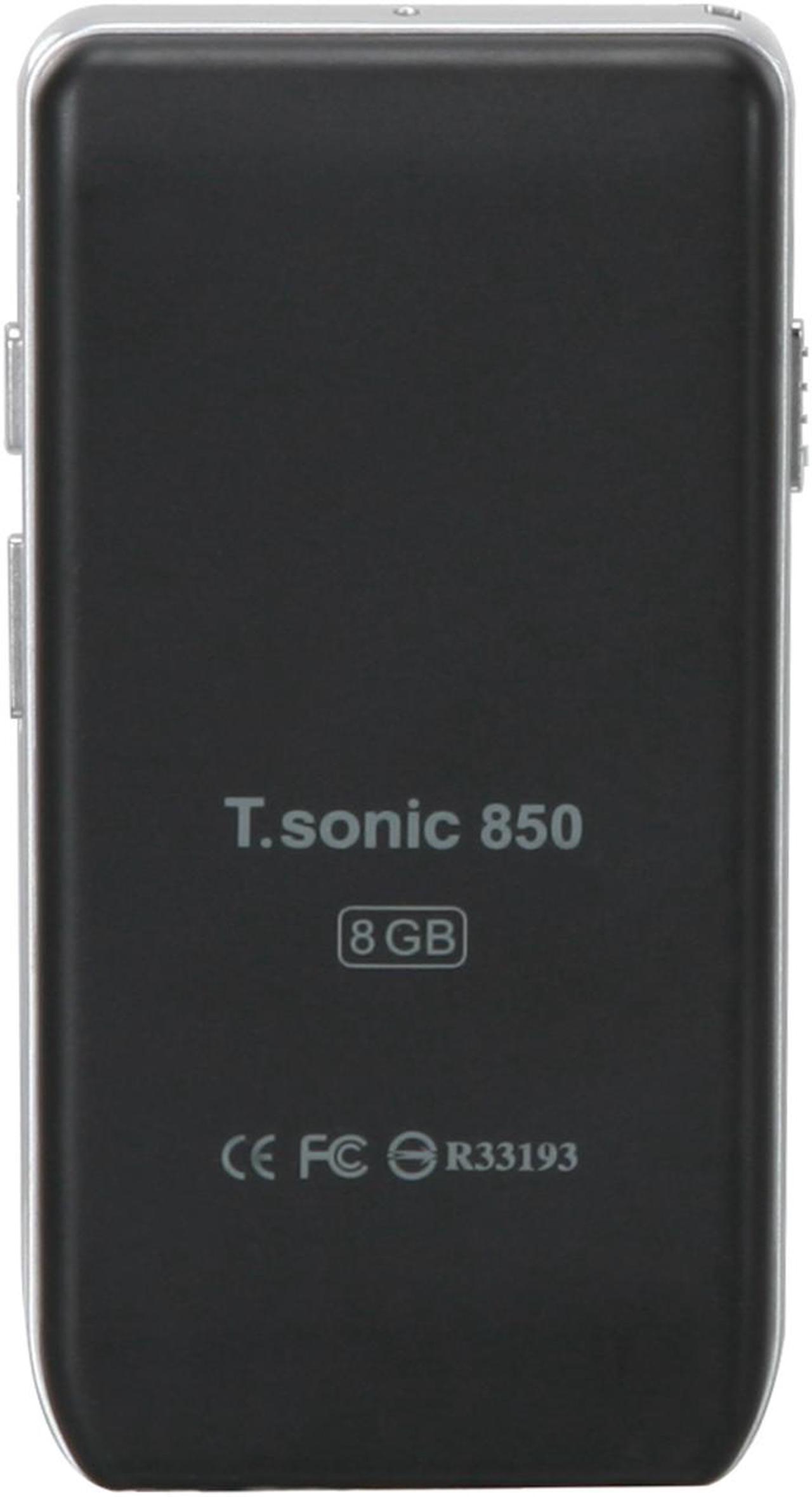 Alt view image 5 of 12 - Transcend T.sonic 1.8" Black 8GB MP3 Player 850