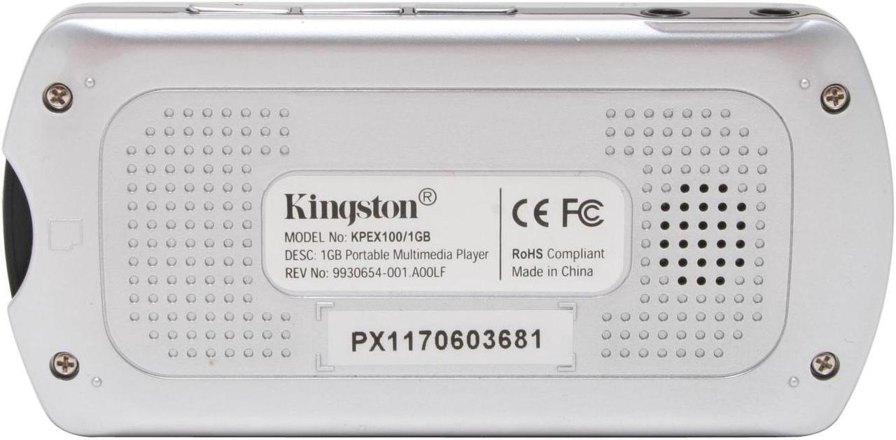 Alt view image 8 of 10 - Kingston TECHNOLOGY K-PEX 2.0" Black & Silver 1GB MP3 / MP4 Player