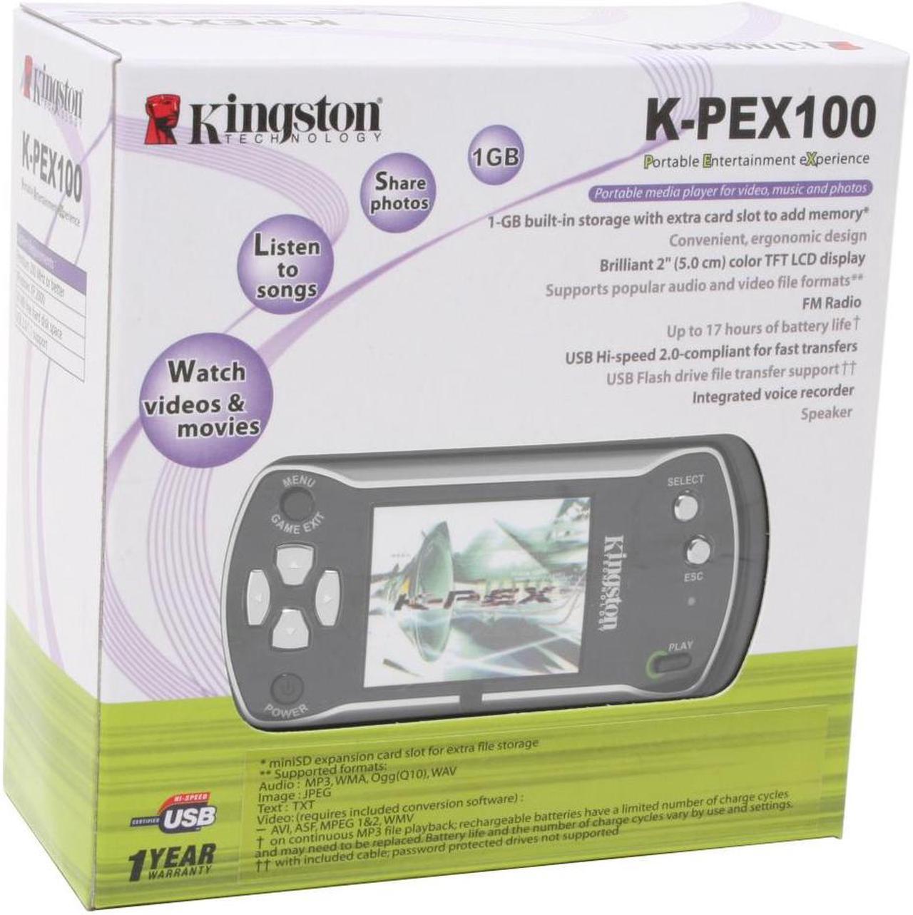 Alt view image 10 of 10 - Kingston TECHNOLOGY K-PEX 2.0" Black & Silver 1GB MP3 / MP4 Player