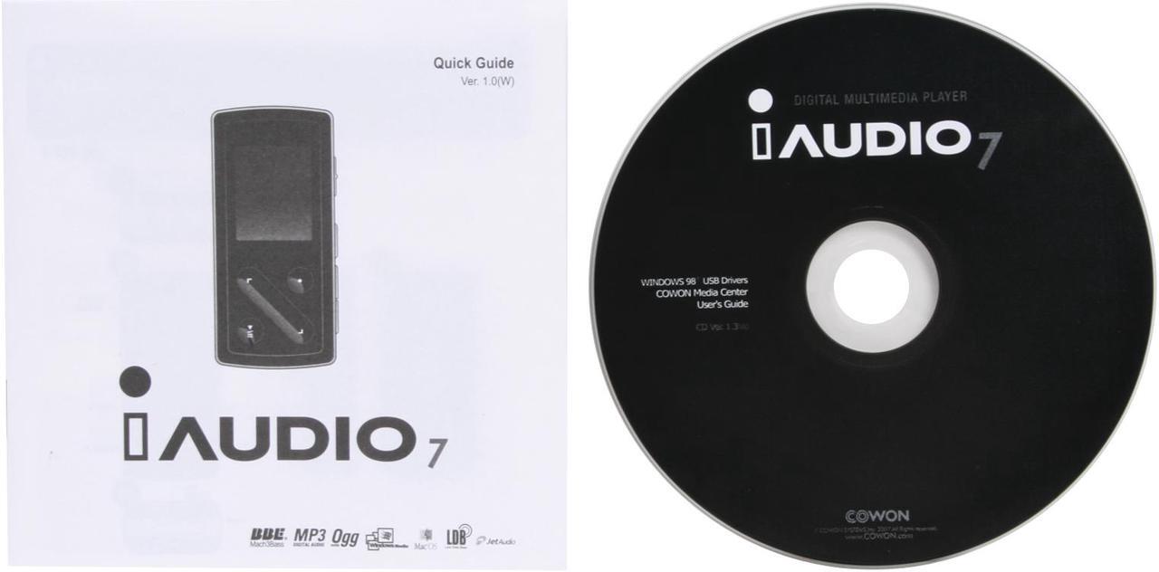 Alt view image 4 of 4 - COWON iAUDIO 7 1.3" Black & Red Side 8GB MP3 Player