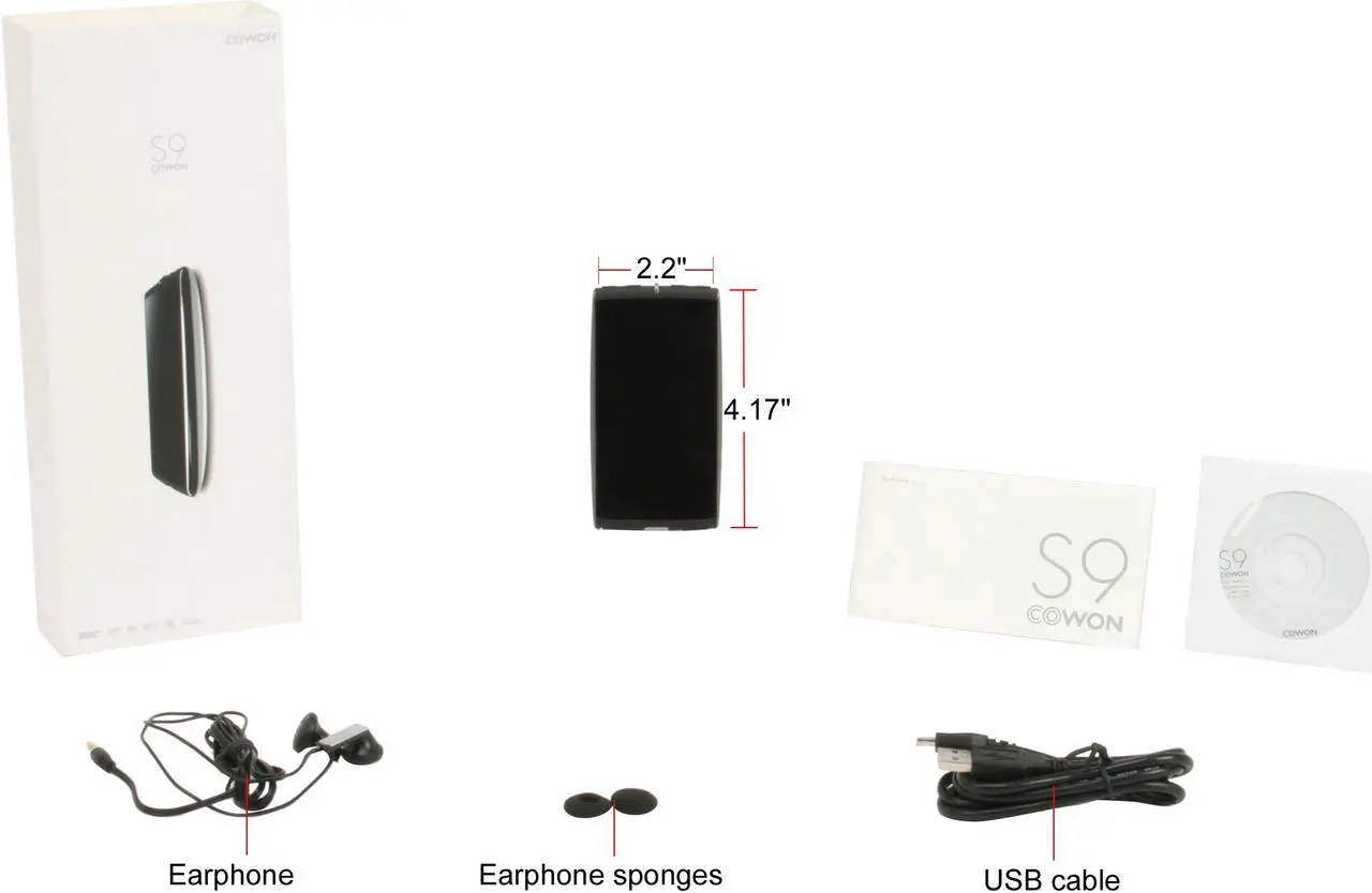 Alt view image 6 of 6 - COWON S9 3.3" 16GB MP3 / MP4 Player