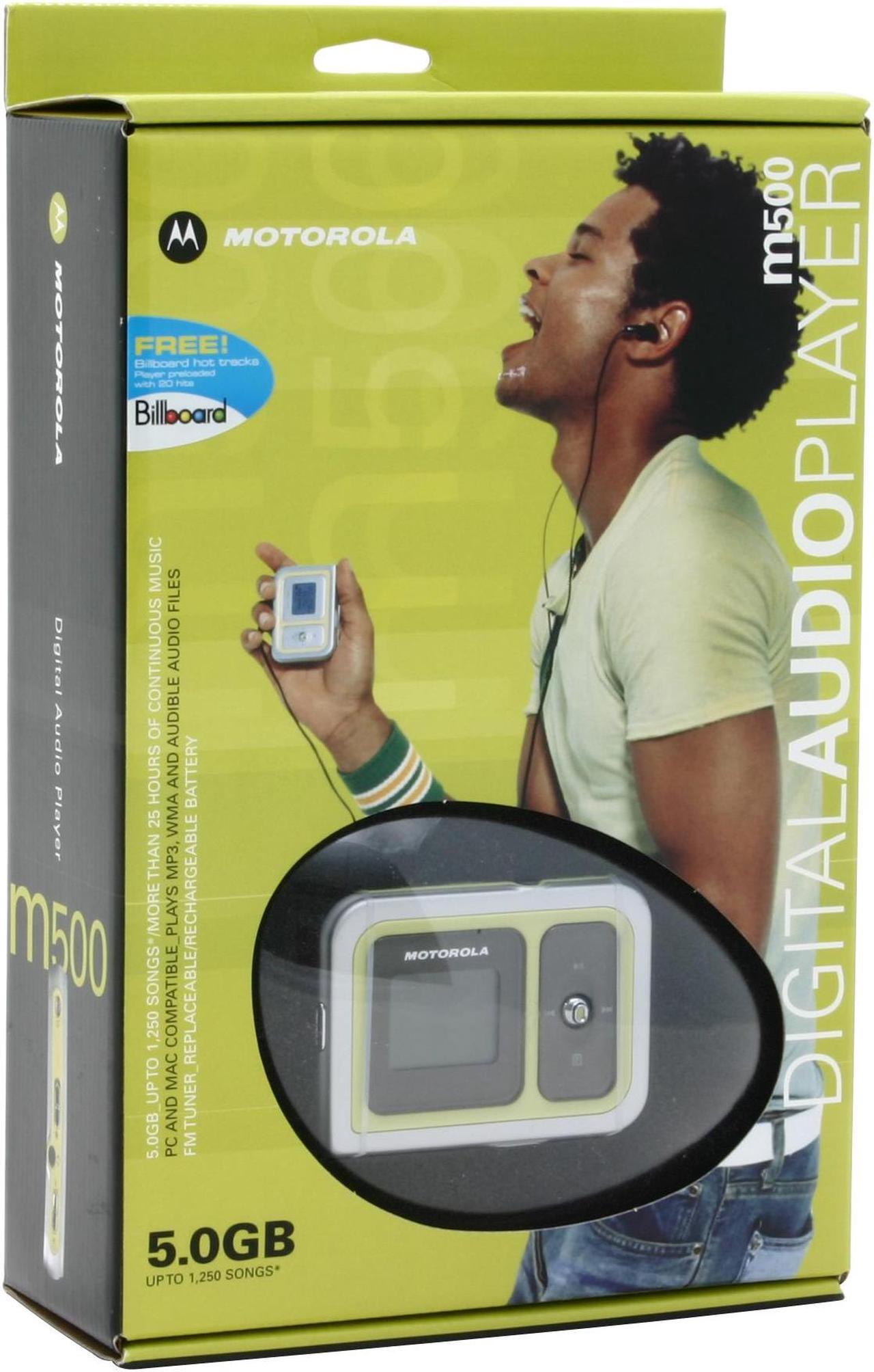Alt view image 9 of 9 - Motorola 2-Tone 5GB MP3 Player m500