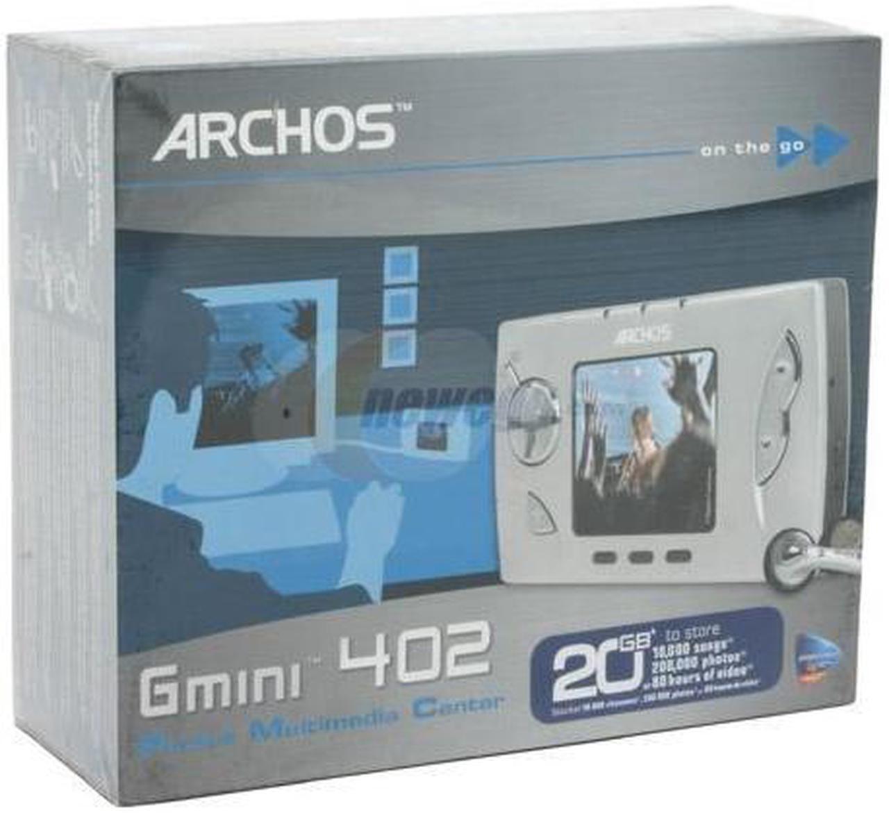 Alt view image 9 of 10 - ARCHOS 2.2" Silver 20GB MP3 / MP4 Player Gmini 402