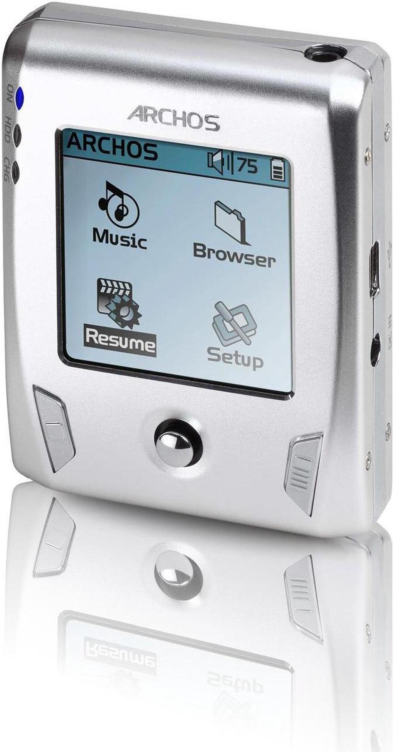 Alt view image 2 of 8 - ARCHOS 2.0" Silver 20GB MP3 Player Gmini XS 202