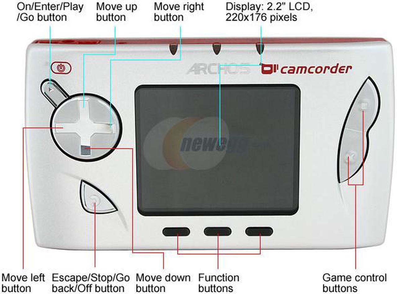 Alt view image 4 of 10 - ARCHOS 2.2" Silver 20GB MP3 / MP4 Player Gmini 402