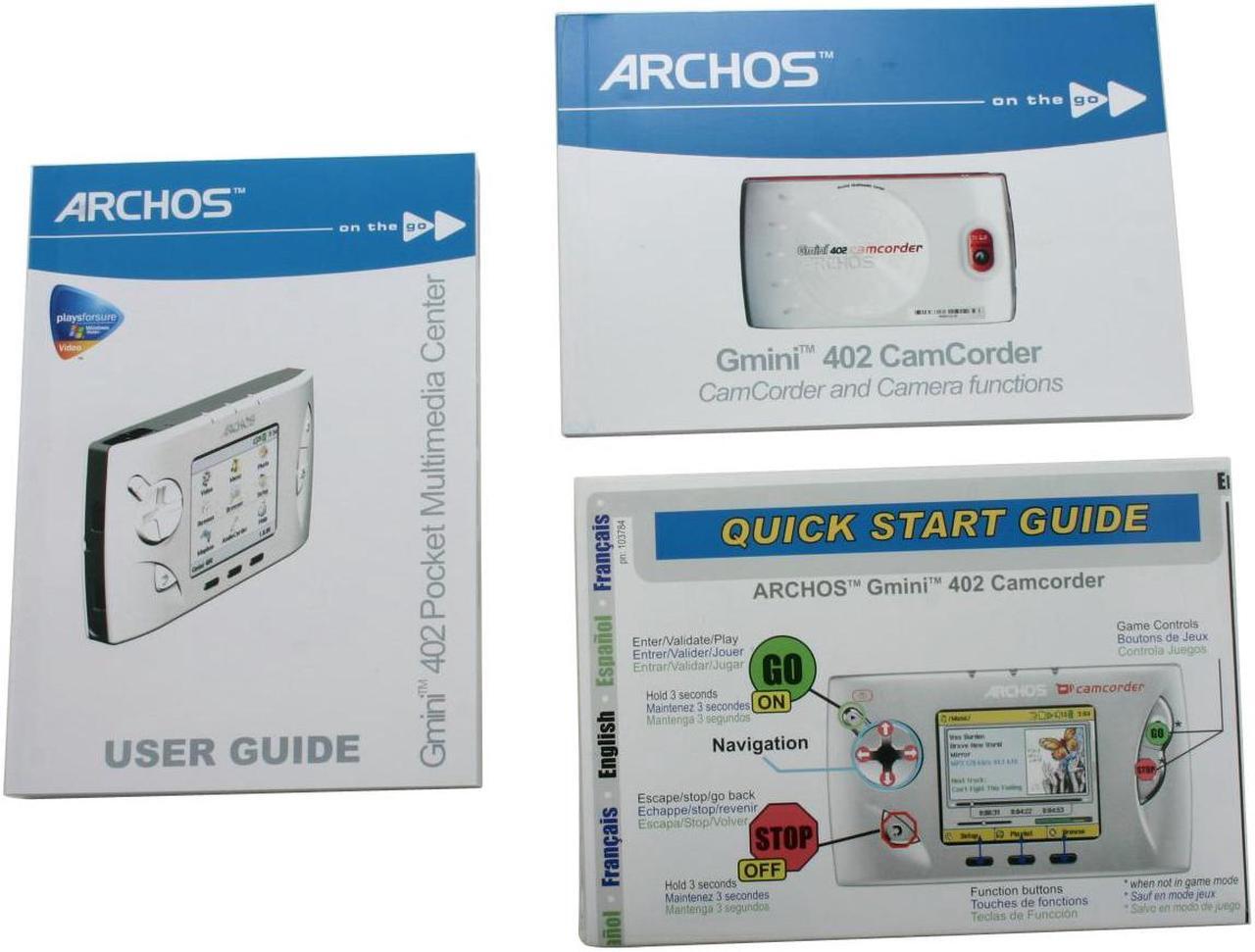 Alt view image 9 of 10 - ARCHOS 2.2" Silver 20GB MP3 / MP4 Player Gmini 402