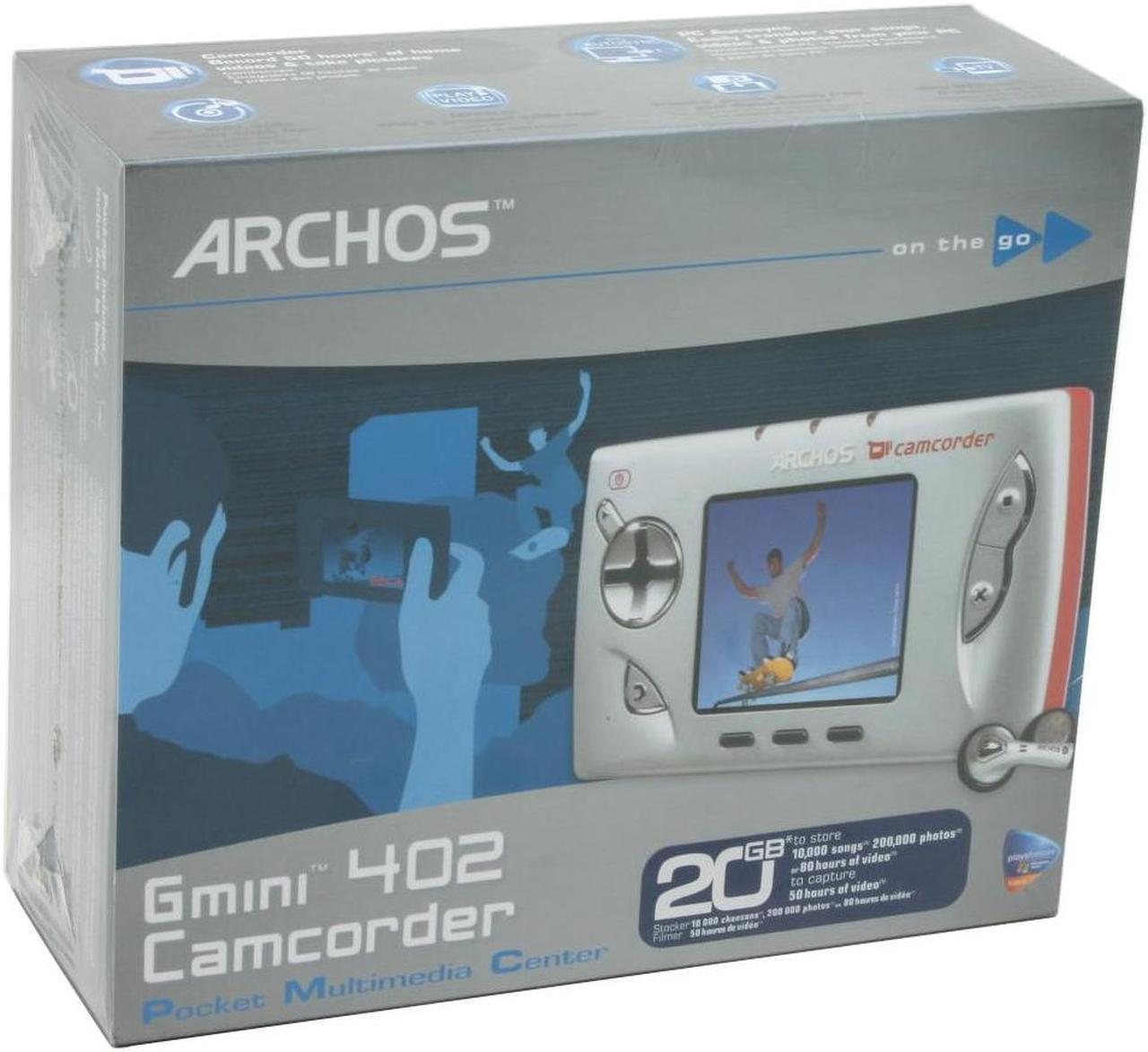 Alt view image 10 of 10 - ARCHOS 2.2" Silver 20GB MP3 / MP4 Player Gmini 402