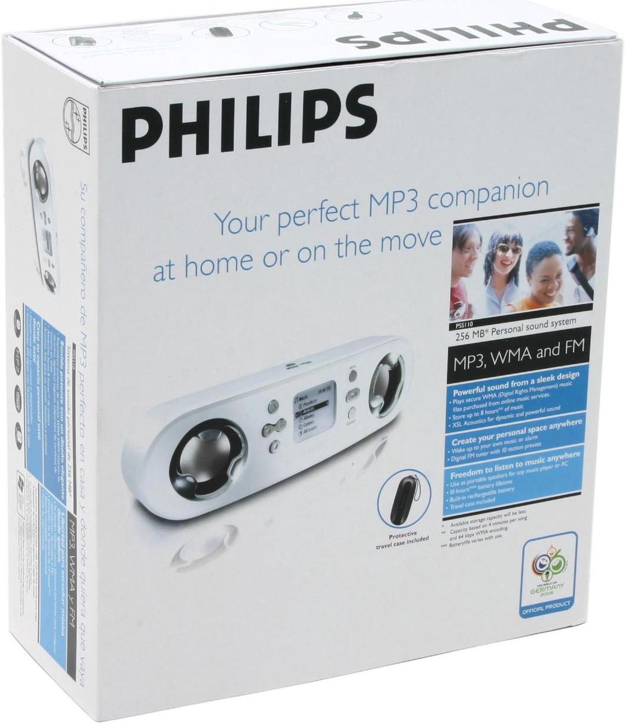 Alt view image 8 of 8 - PHILIPS White 256MB MP3 Player PSS110