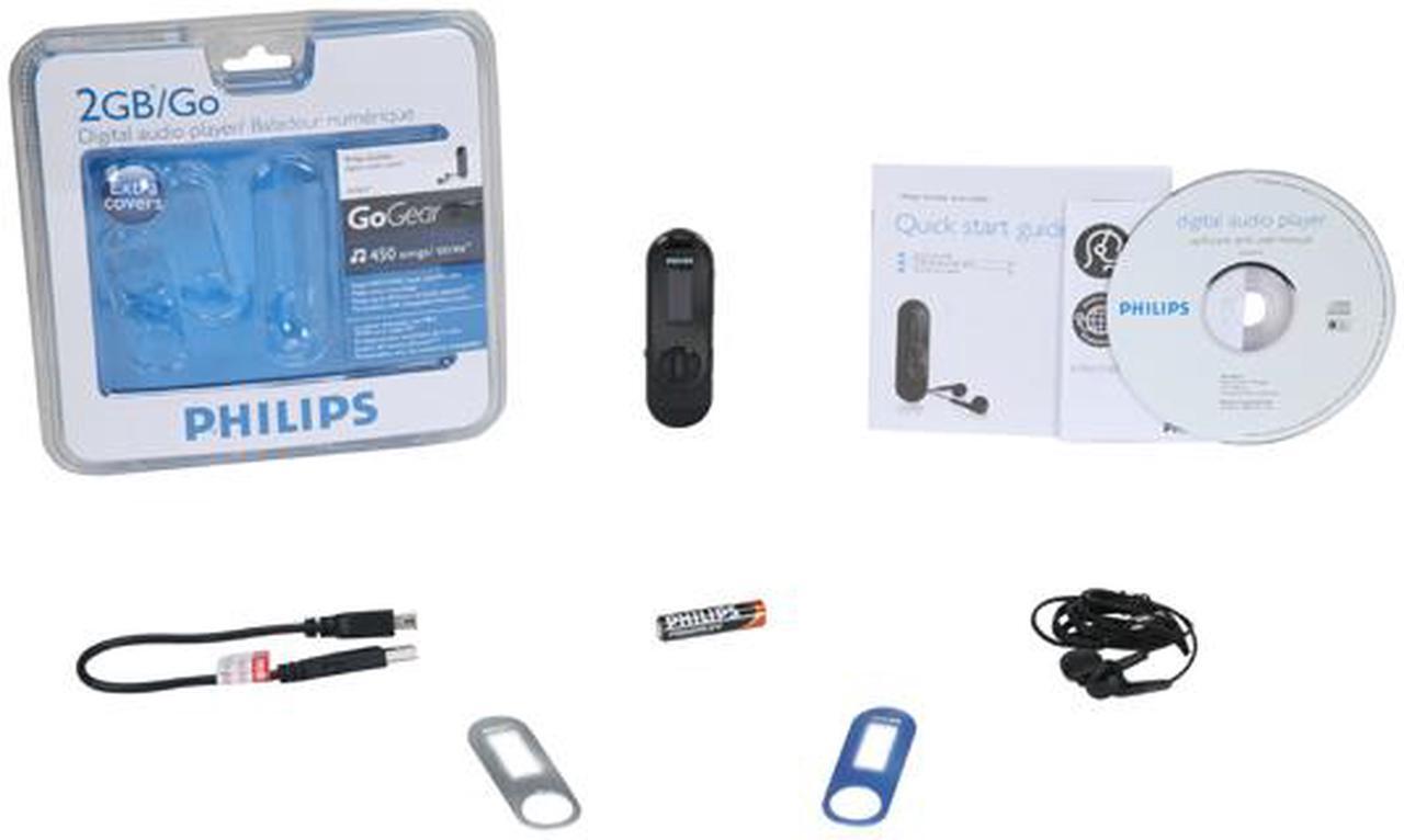 Alt view image 12 of 12 - PHILIPS GoGear 2GB MP3 Player SA2627/37