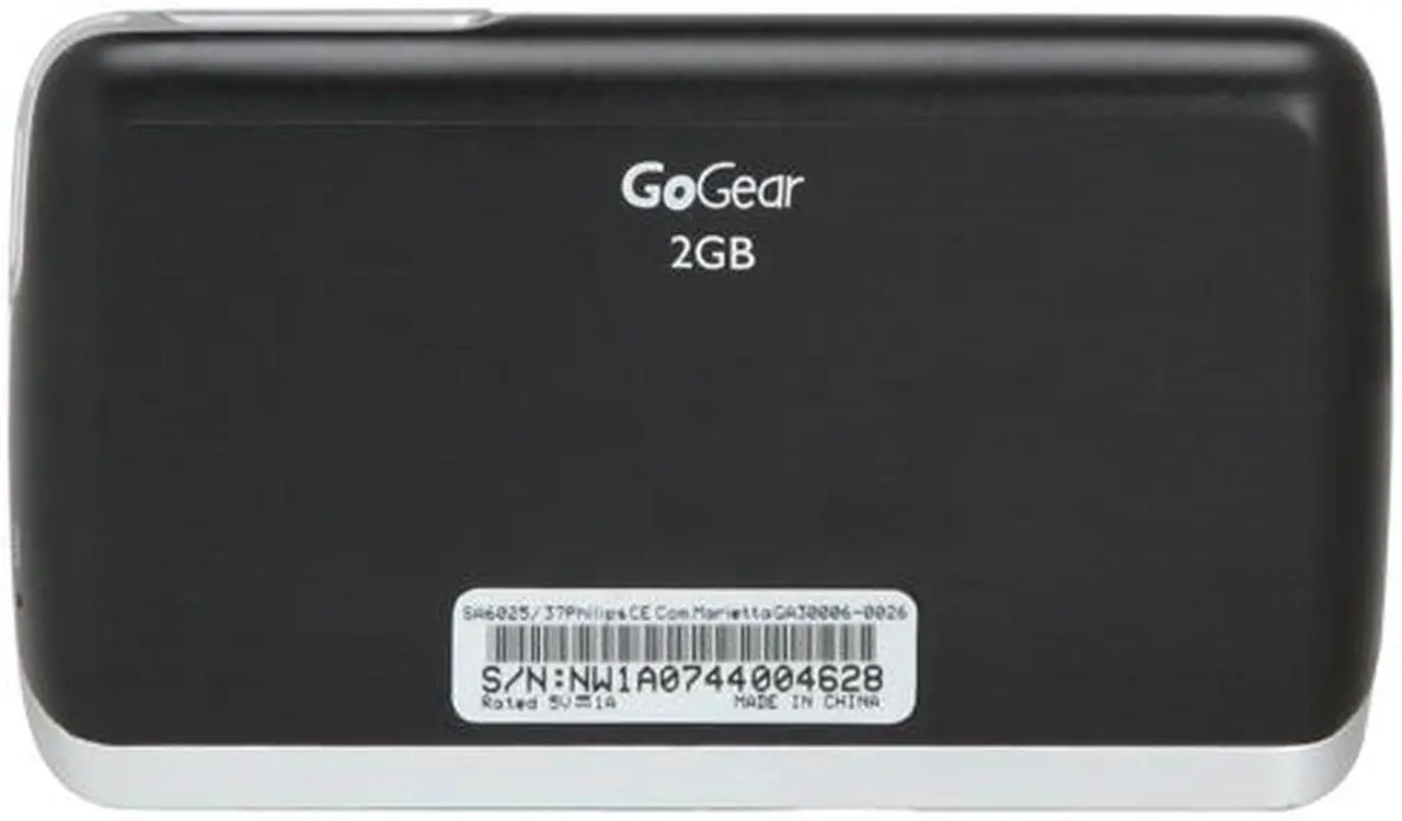Alt view image 5 of 12 - PHILIPS GoGear 2.2" Black 2GB MP3 Player SA6025/37