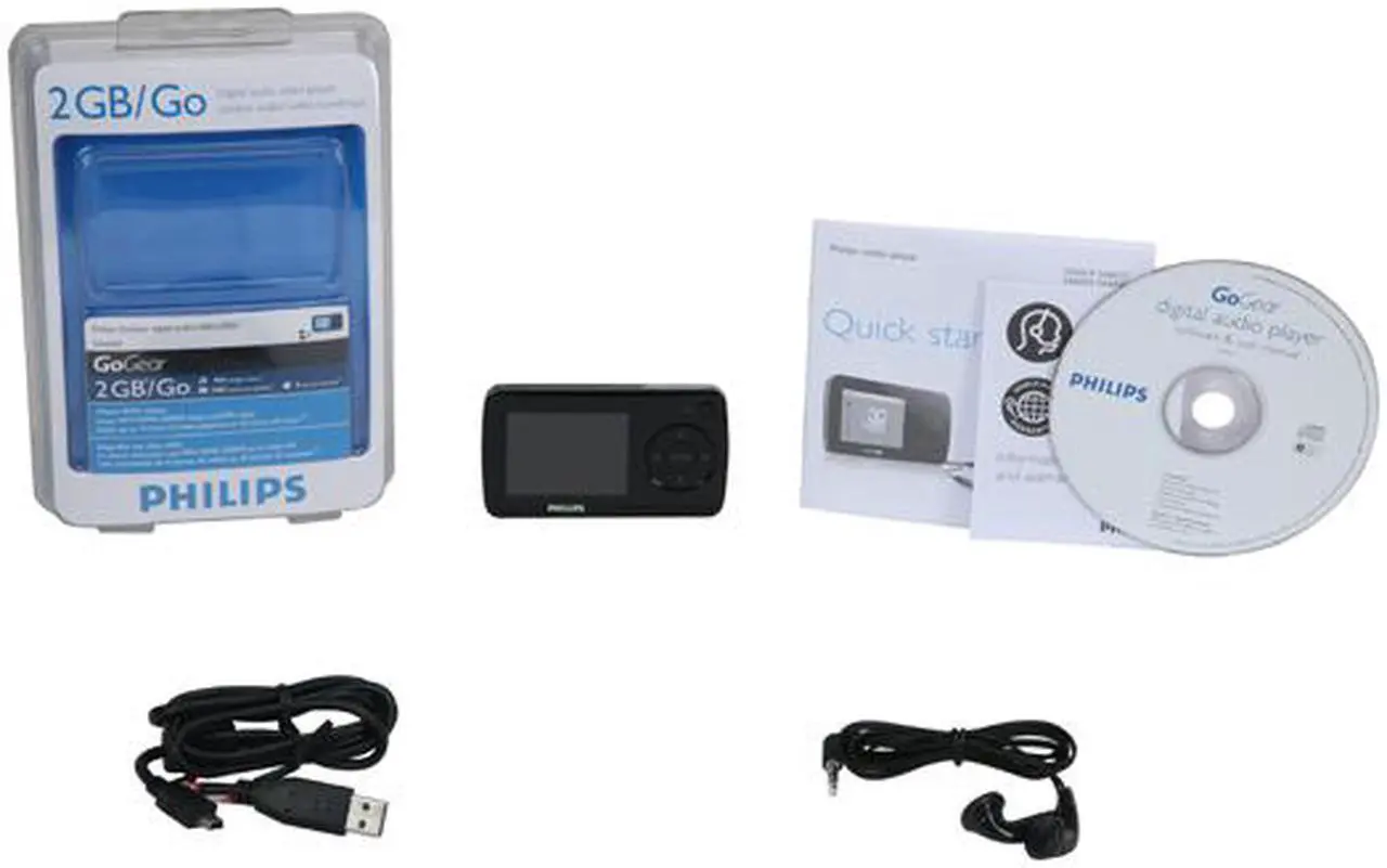 Alt view image 12 of 12 - PHILIPS GoGear 2.2" Black 2GB MP3 Player SA6025/37