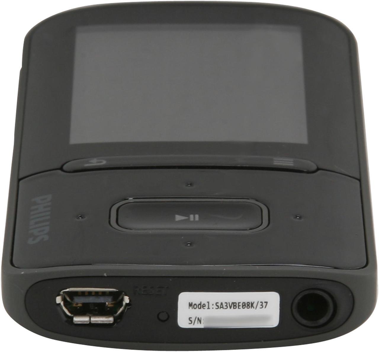 Alt view image 6 of 8 - PHILIPS GoGear ViBE 1.8" Black 8GB MP3 Video Player SA3VBE08K