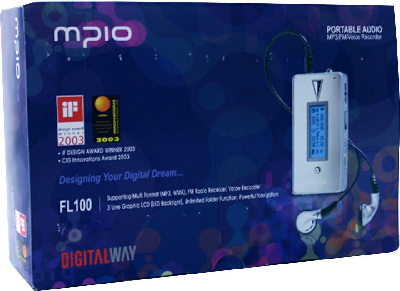 Alt view image 7 of 7 - mpio White 256MB MP3 Player FL-100