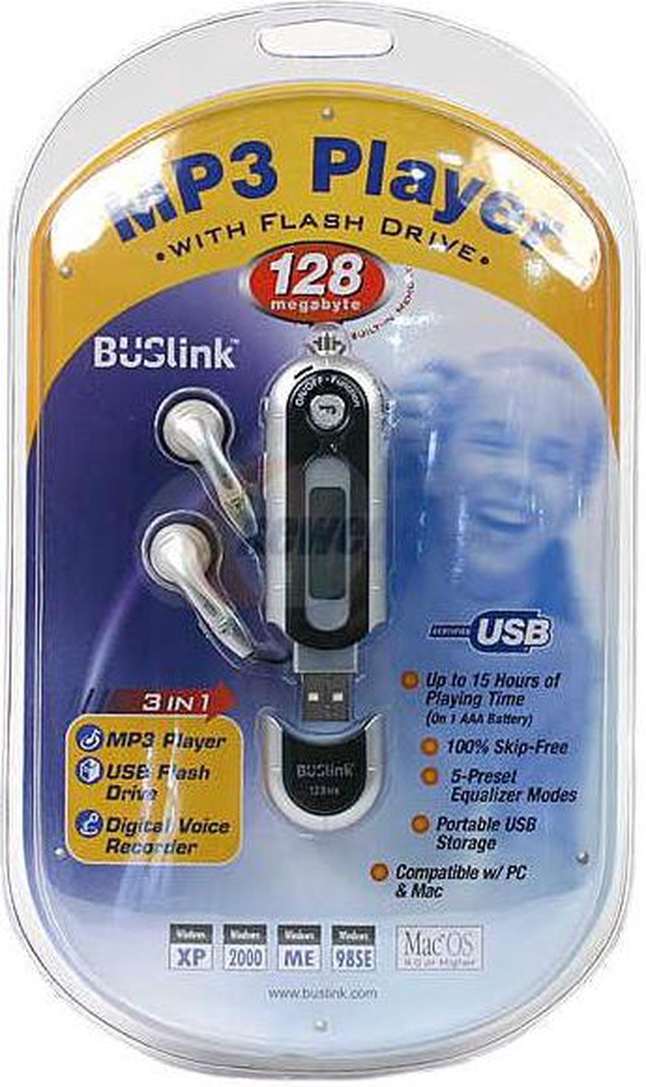 Alt view image 2 of 2 - BUSlink Black/Silver 128MB MP3 Player MP3-BD128